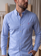 Camisa Polo Ralph Lauren Custom Fit manga larga talla XL
