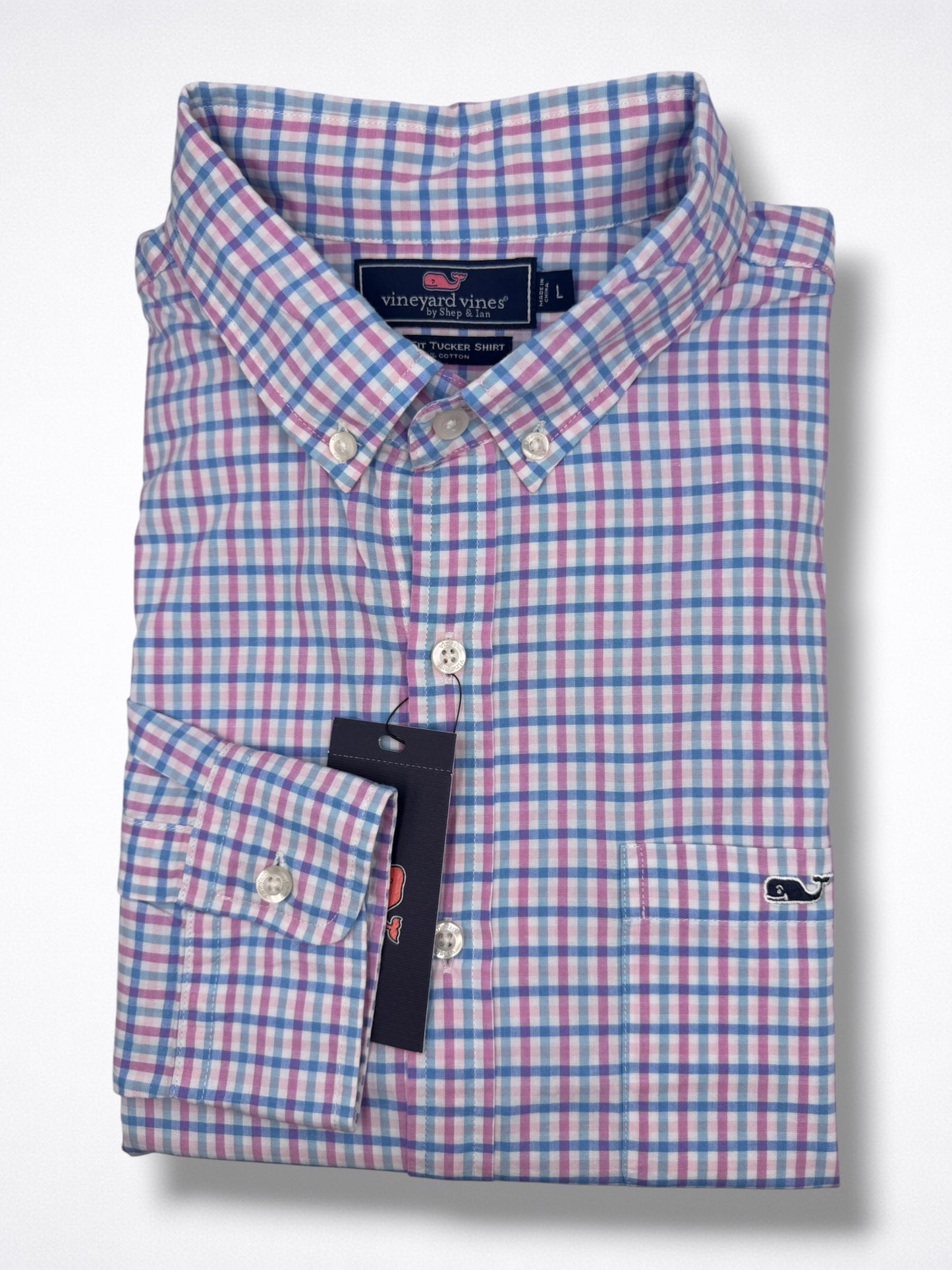 Camisa Vineyard Vines Classic Fit Manga Larga Talla L