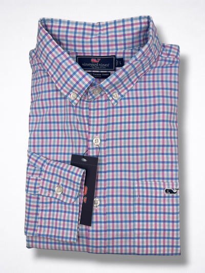 Camisa Vineyard Vines Classic Fit Manga Larga Talla L
