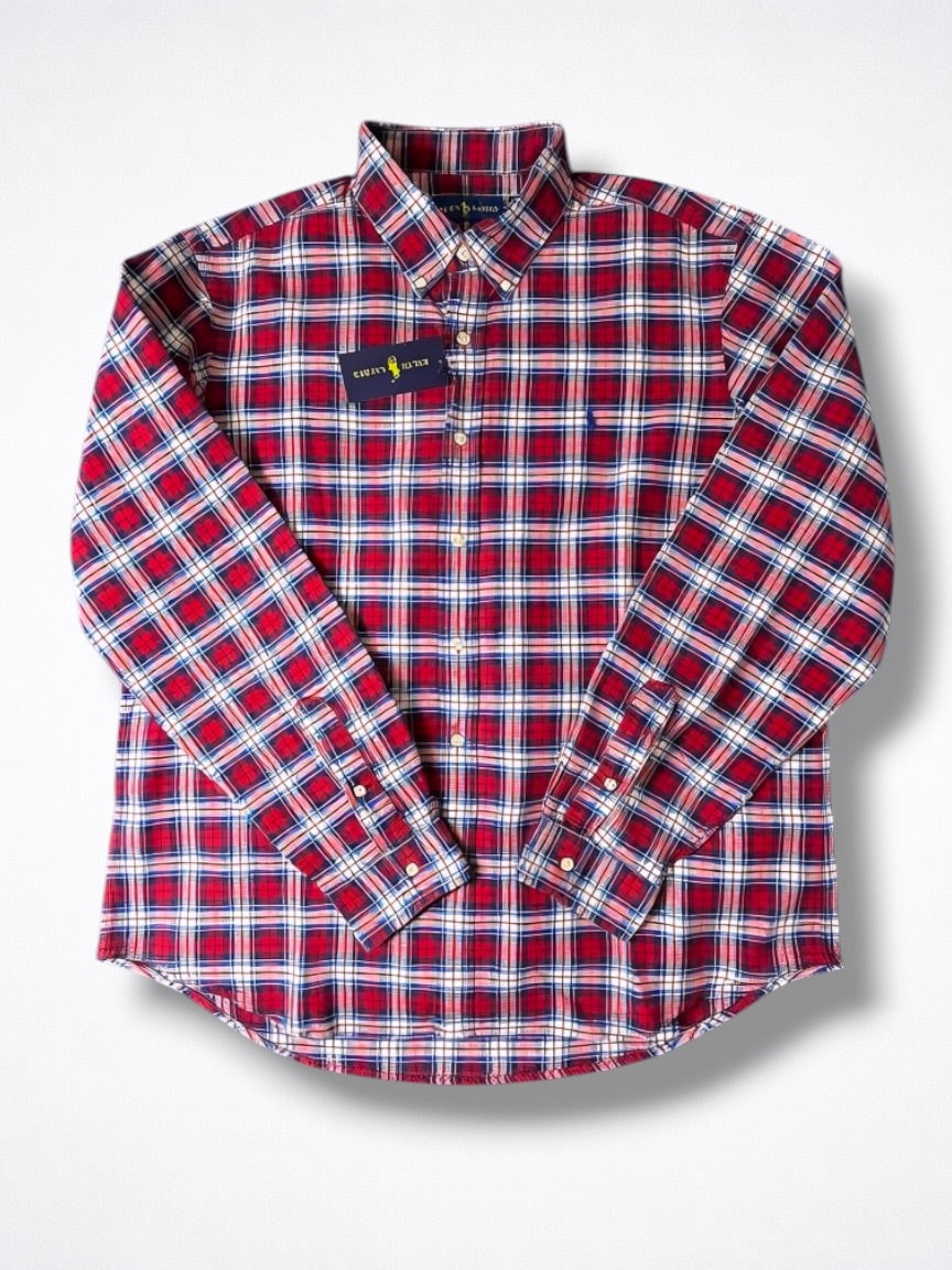 Camisa Polo Ralph Lauren Classic Fit Manga Larga Talla XL