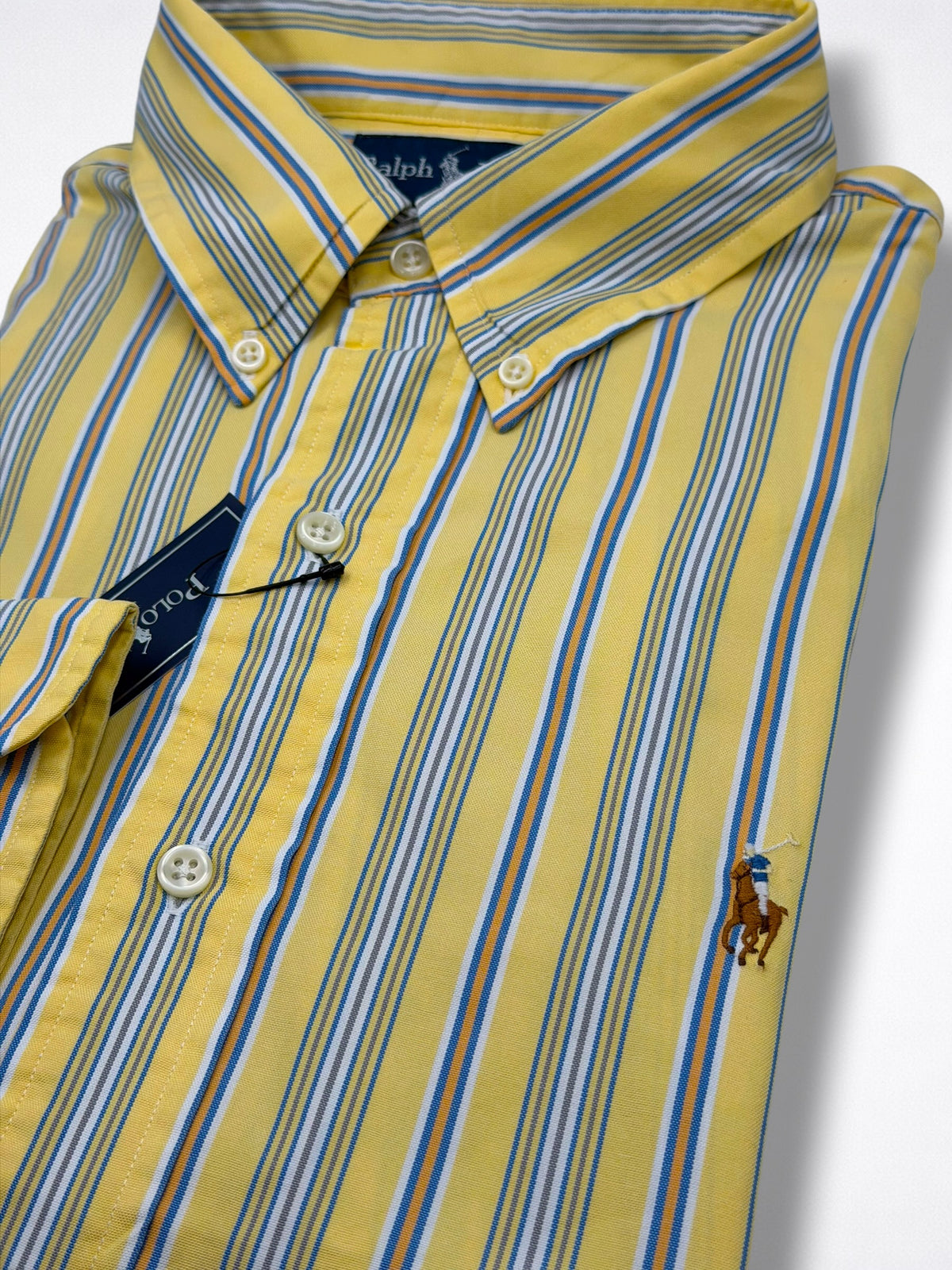 Camisa Polo Ralph Lauren Custom Fit Manga Larga Talla L