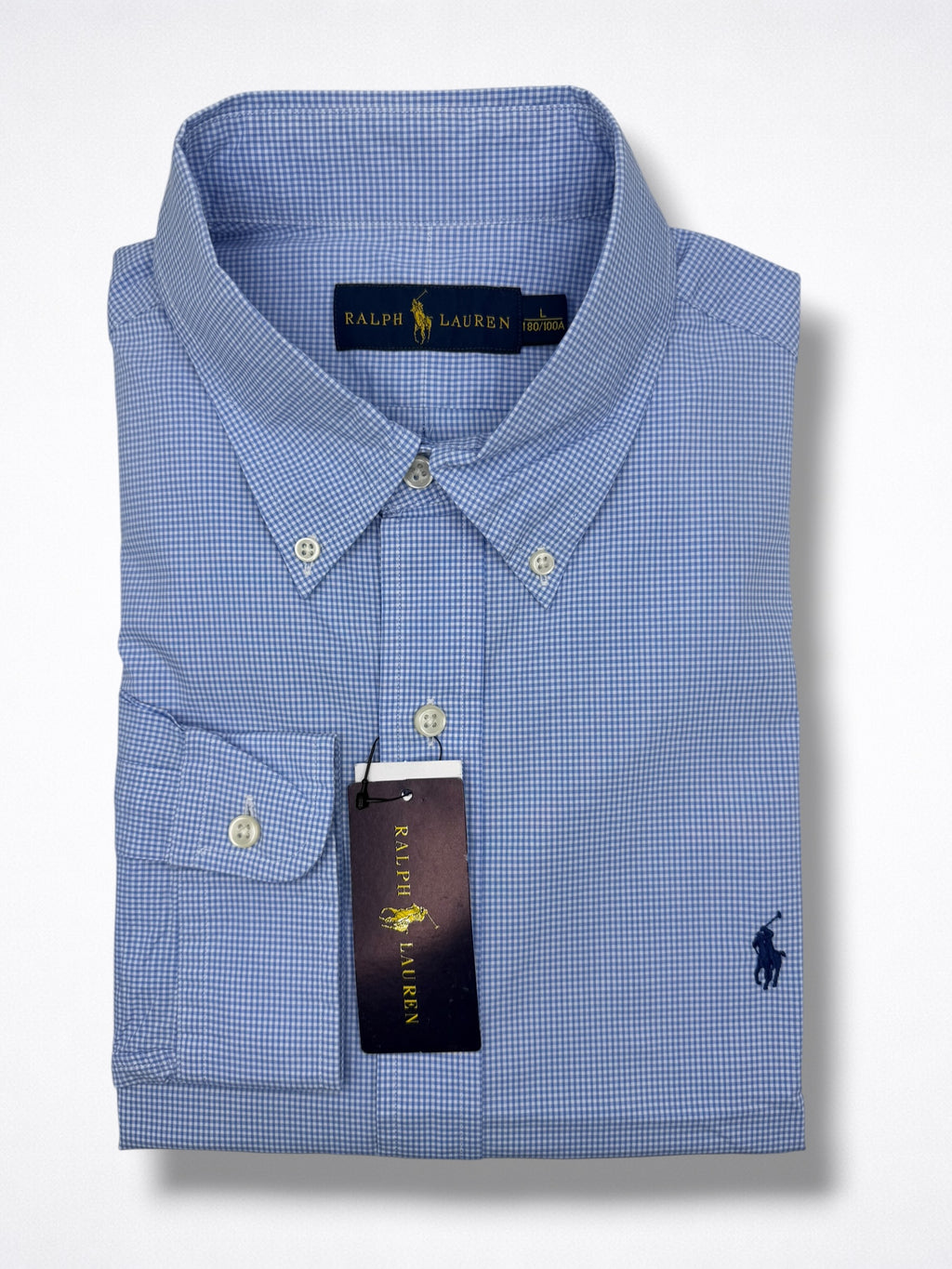 Camisa Polo Ralph Lauren Classic Fit Manga Larga Talla L