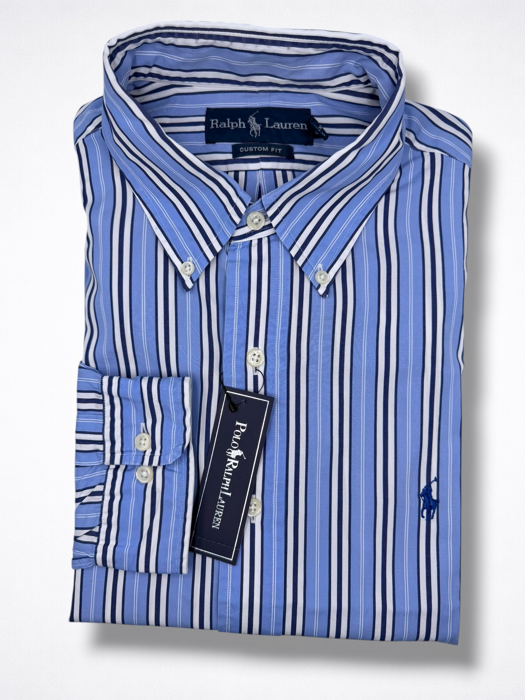 Camisa Polo Ralph Lauren Custom Fit Manga Larga Talla L