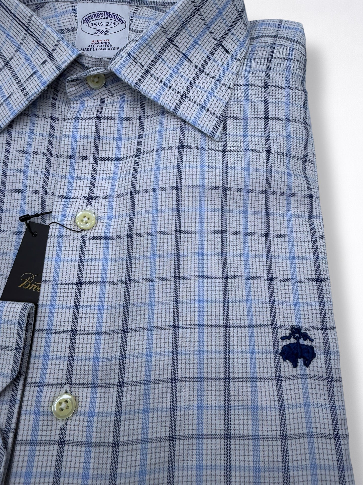 Camisa Brooks Brothers Classic Fit Manga Larga Talla M