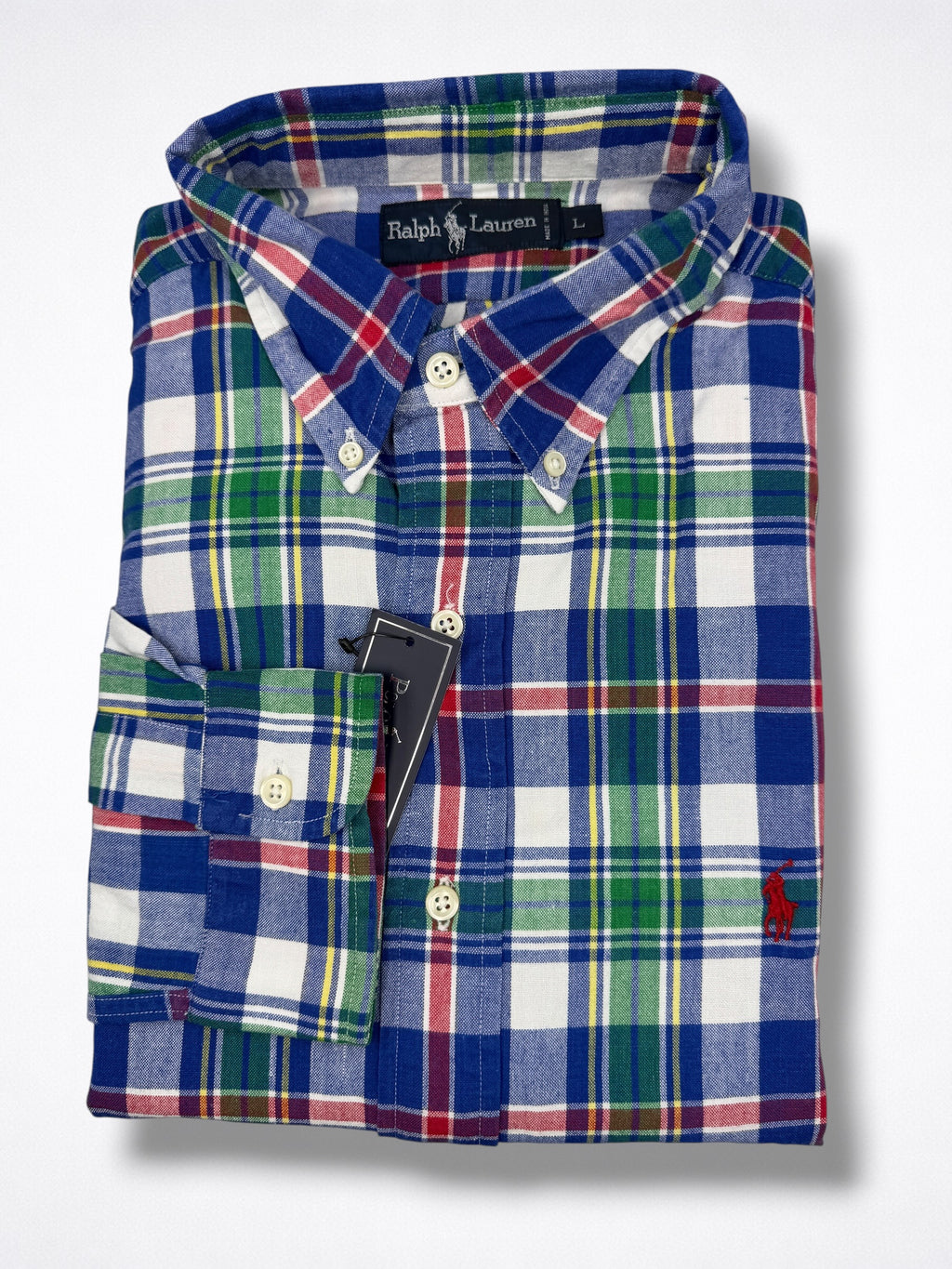 Camisa Polo Ralph Lauren Classic Fit manga larga talla L
