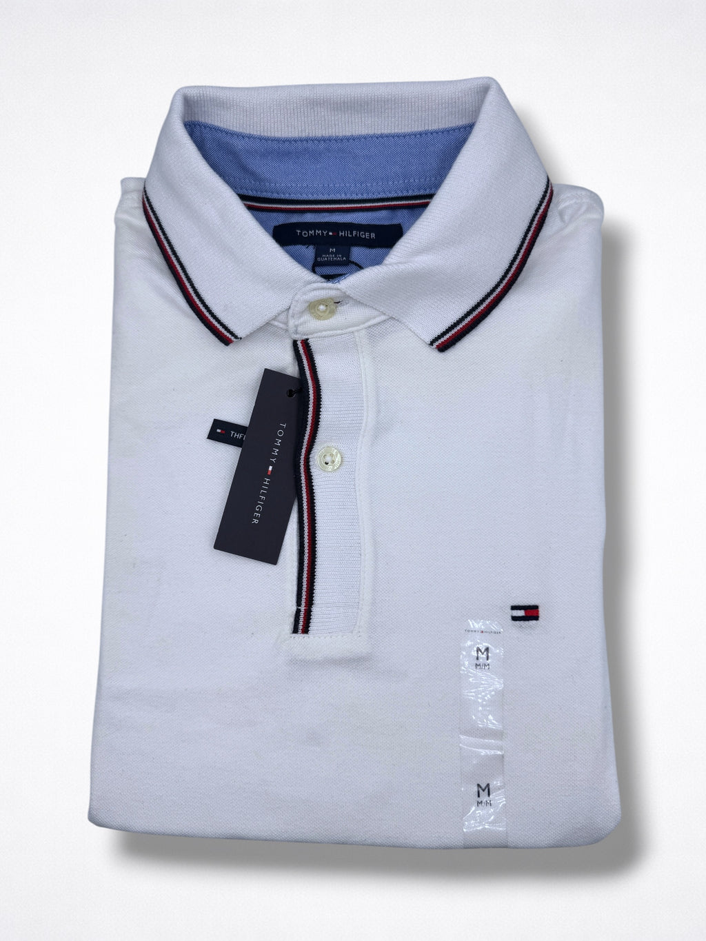 Playera Tommy Hilfiger Custom Fit tipo polo talla M