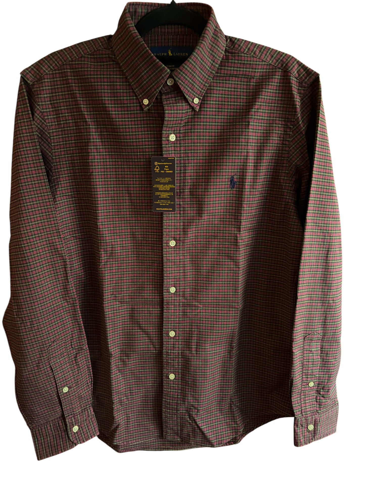 Camisa Polo Ralph Lauren Classic Fit Manga Larga Talla S