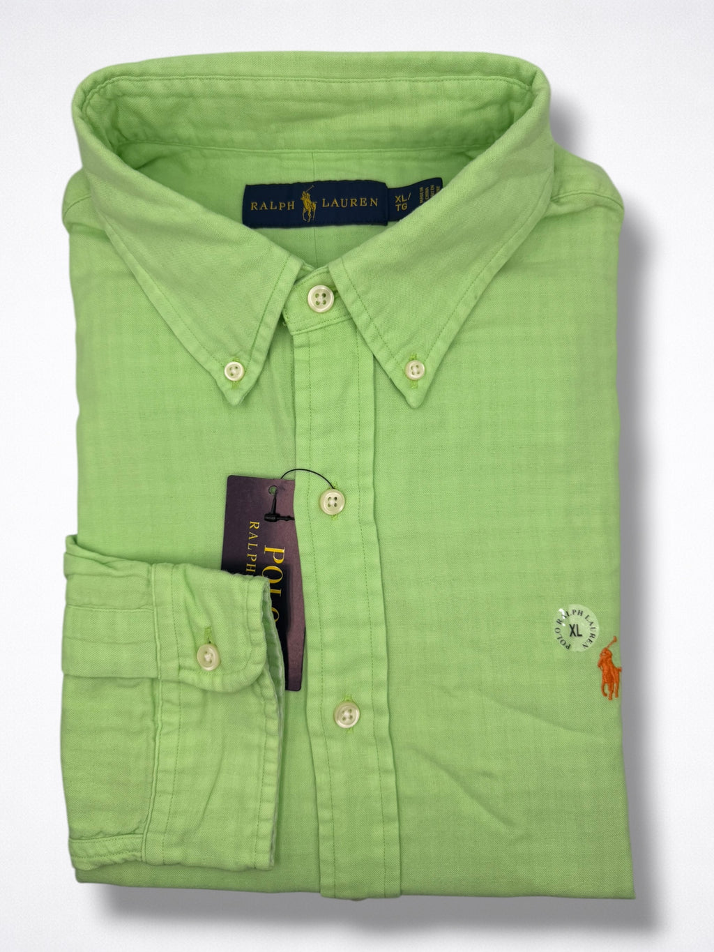 Camisa Polo Ralph Lauren Classic Fit Manga Larga Talla L