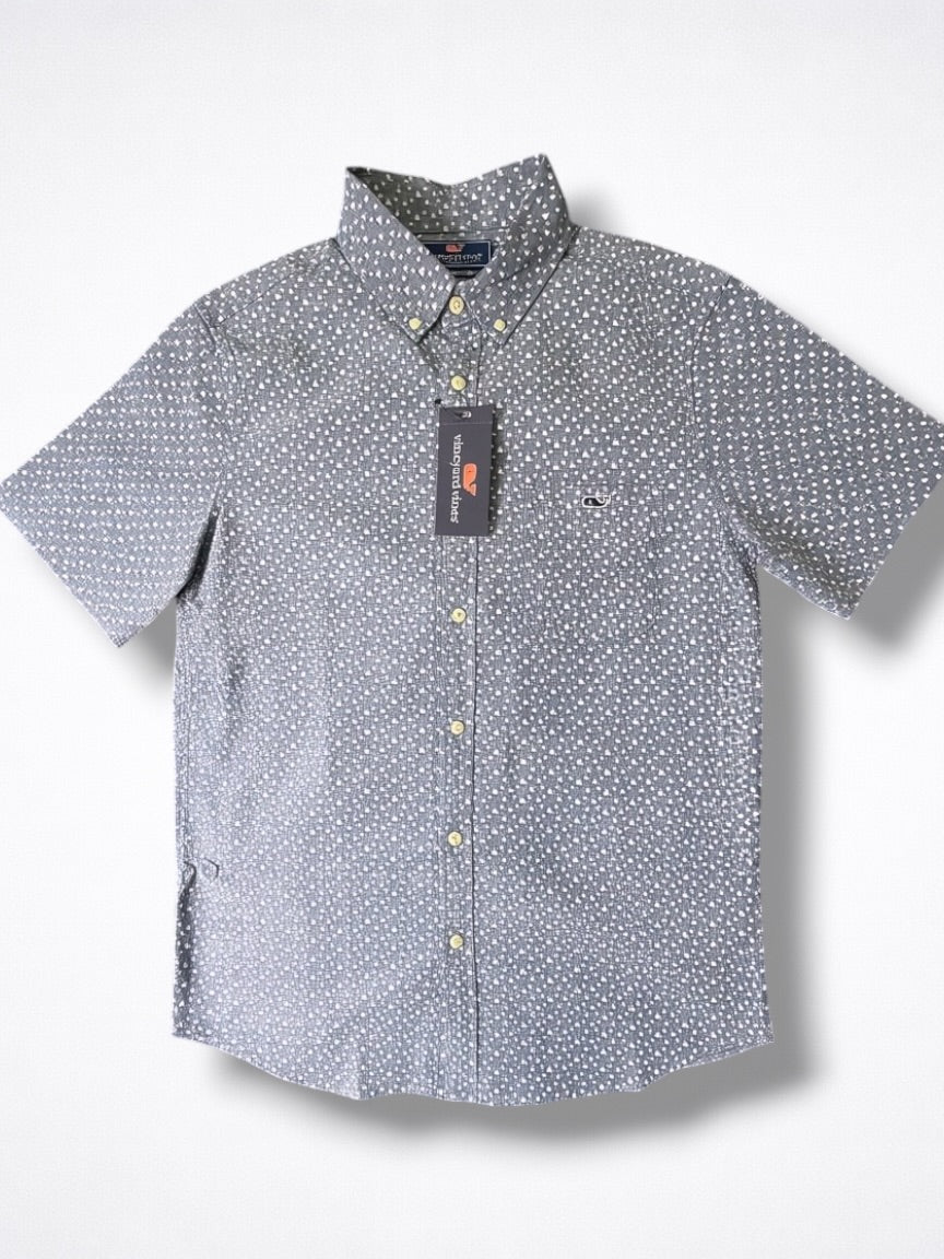Camisa Vineyard Vines Classic Fit Manga Corta Talla M