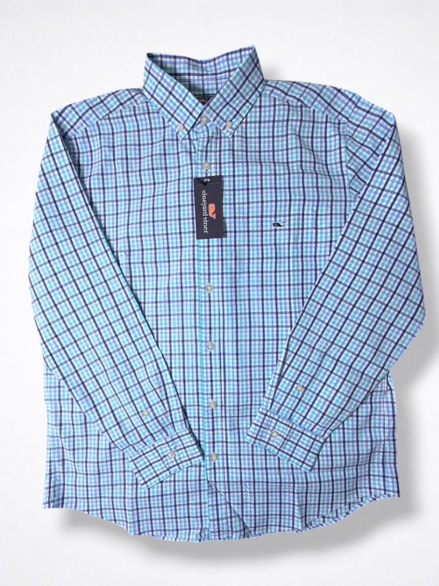 Camisa Vineyard Vines Classic Fit Manga Larga Talla L