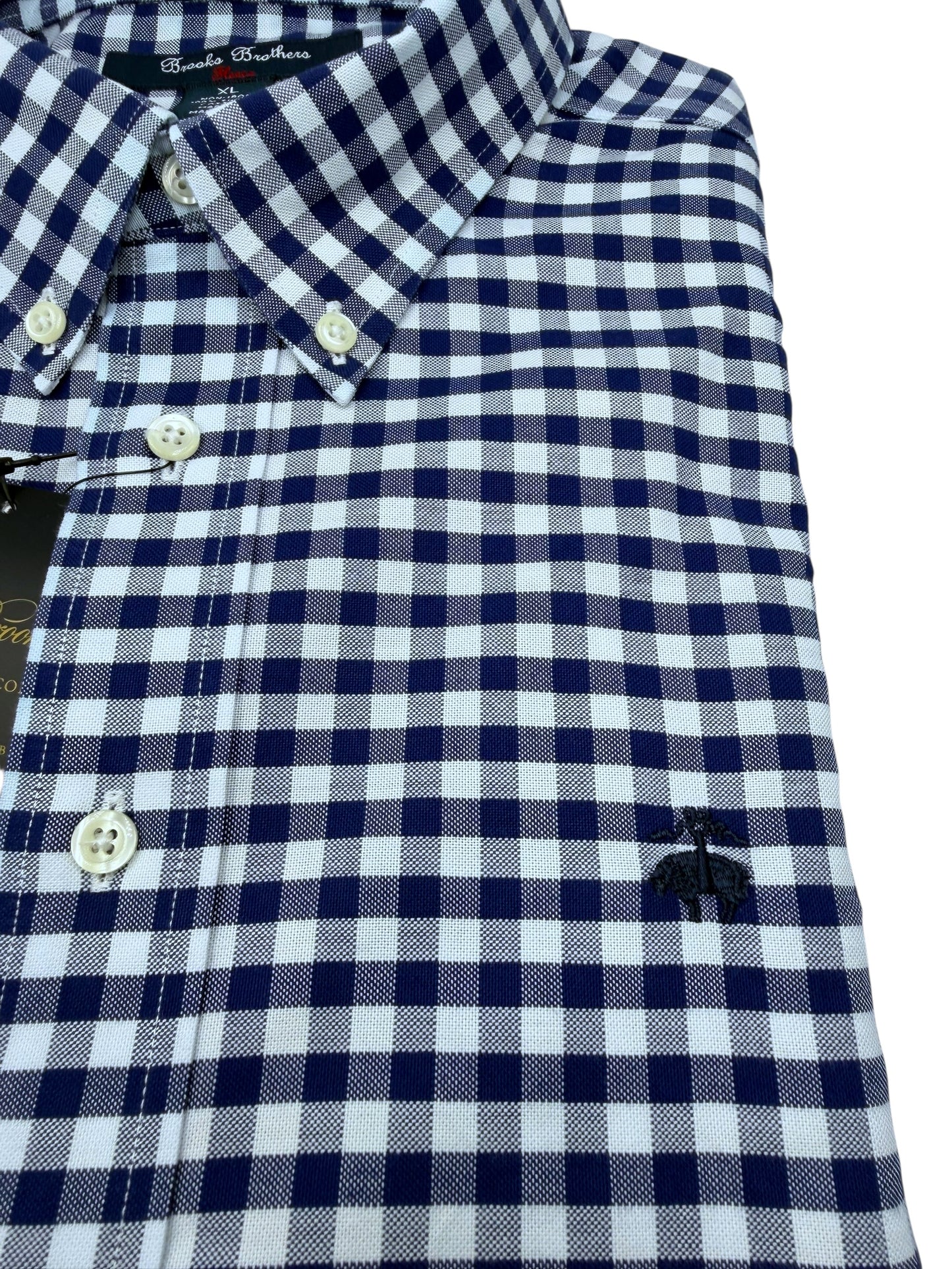 Camisa Brooks Brothers Custom Fit Manga Larga Talla S