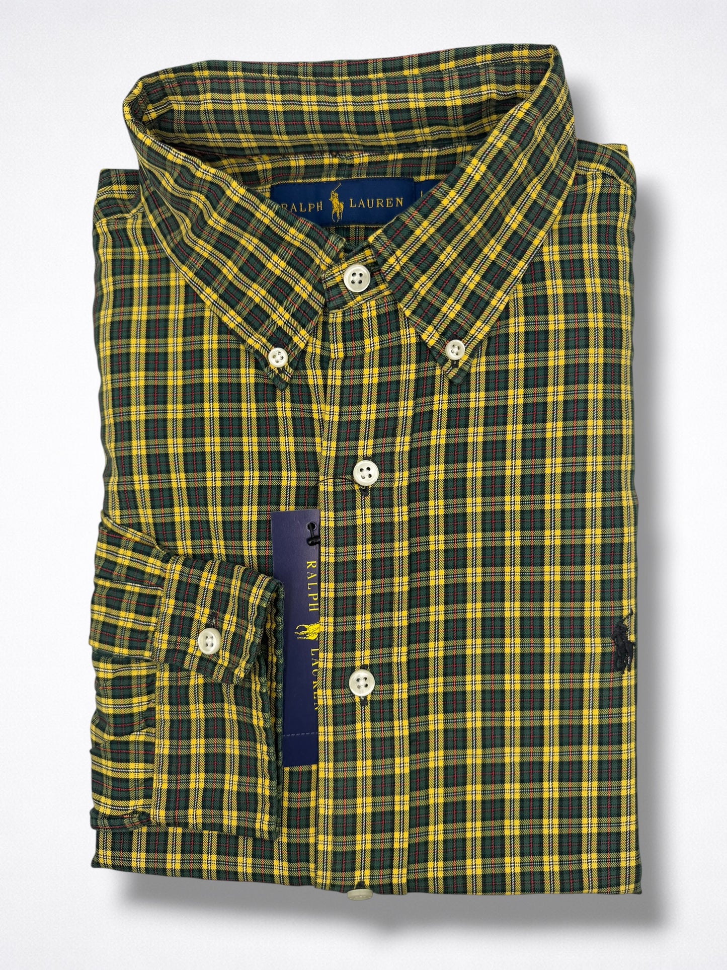 Camisa Polo Ralph Lauren Classic Fit Manga Larga Talla L