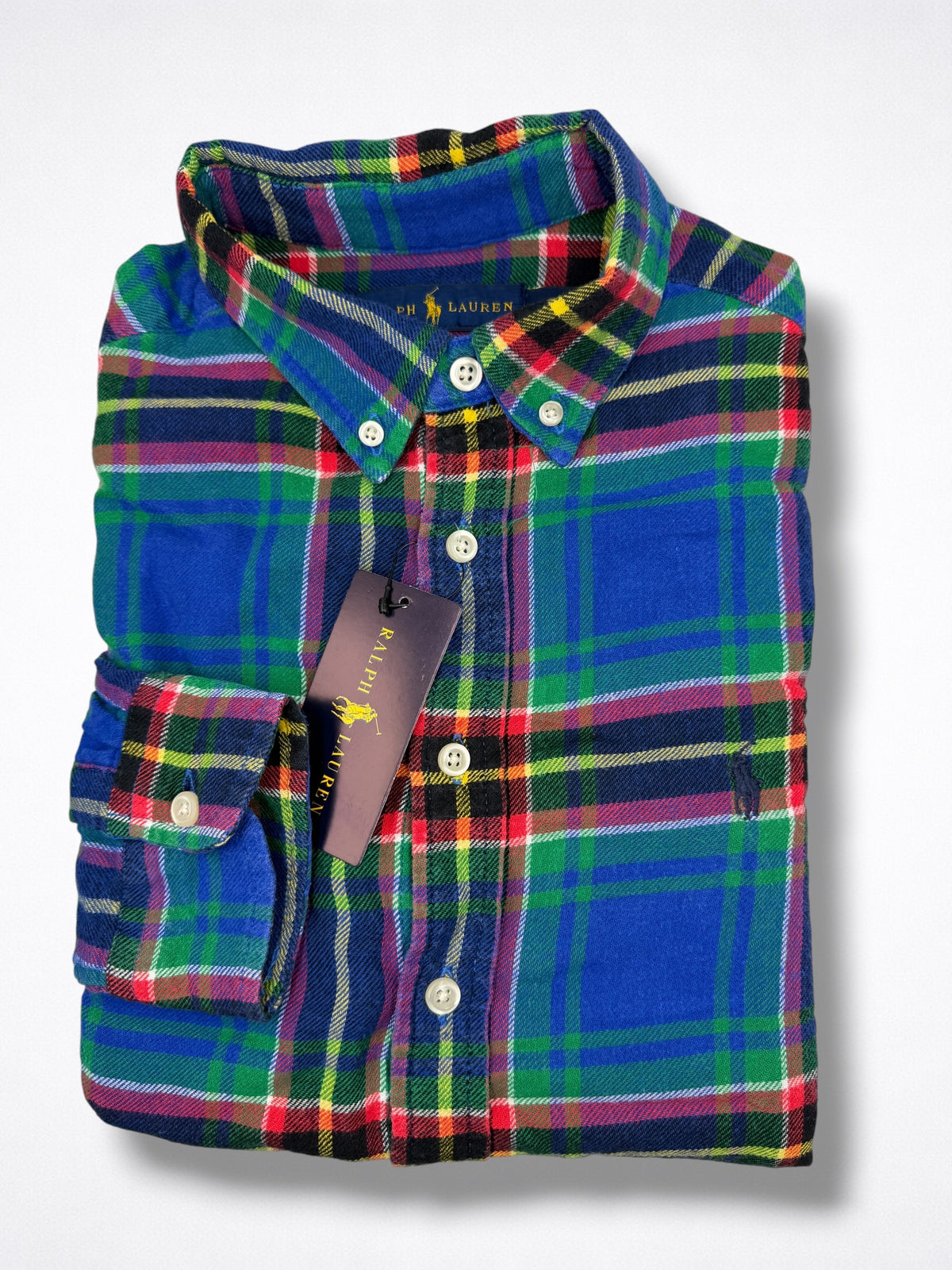 Camisa Polo Ralph Lauren Slim Fit manga larga talla S