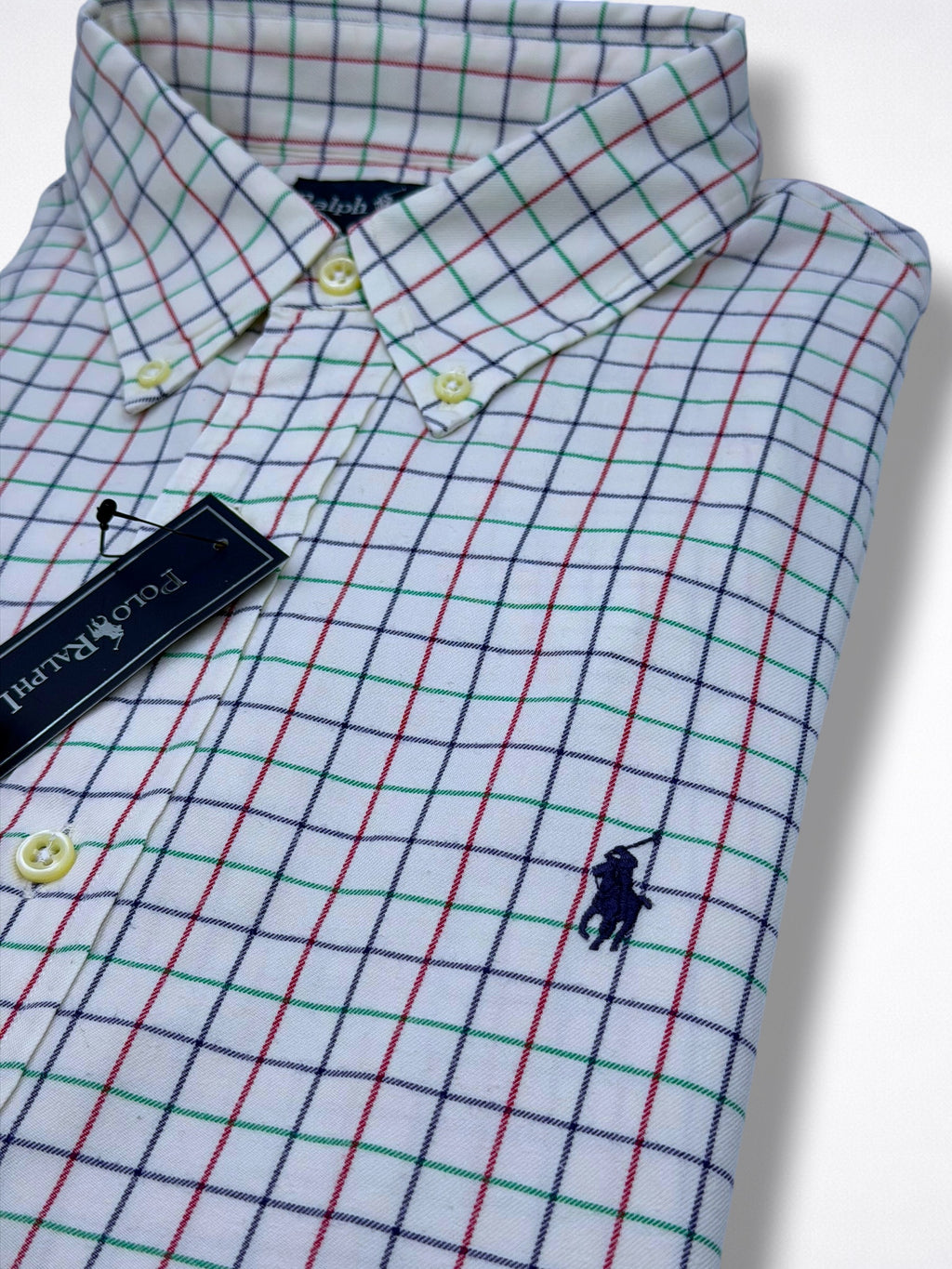 Camisa Polo Ralph Lauren Custom  Fit Manga Larga Talla L