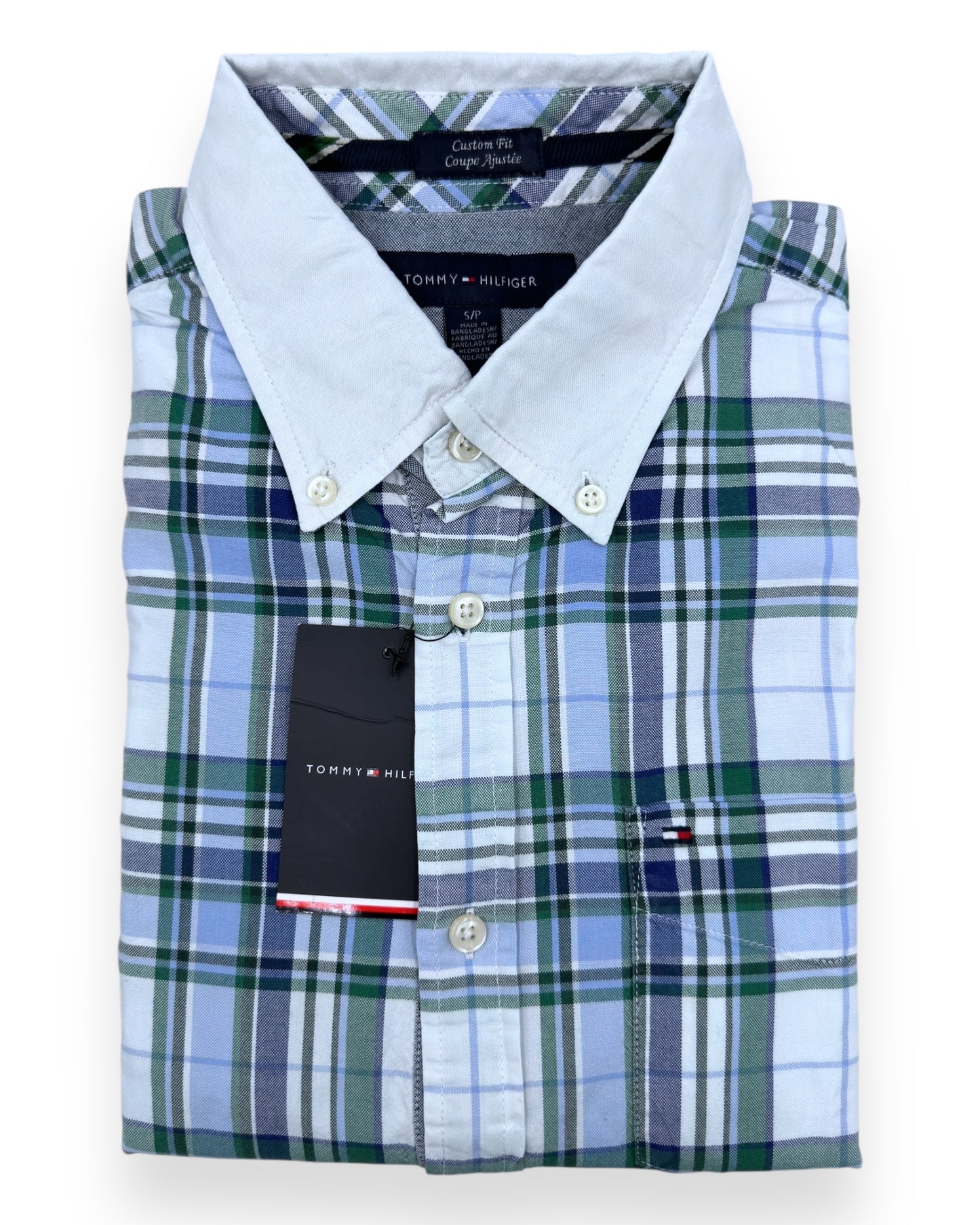 Camisa Tommy Hilfiger Custom Fit Manga Larga Talla S