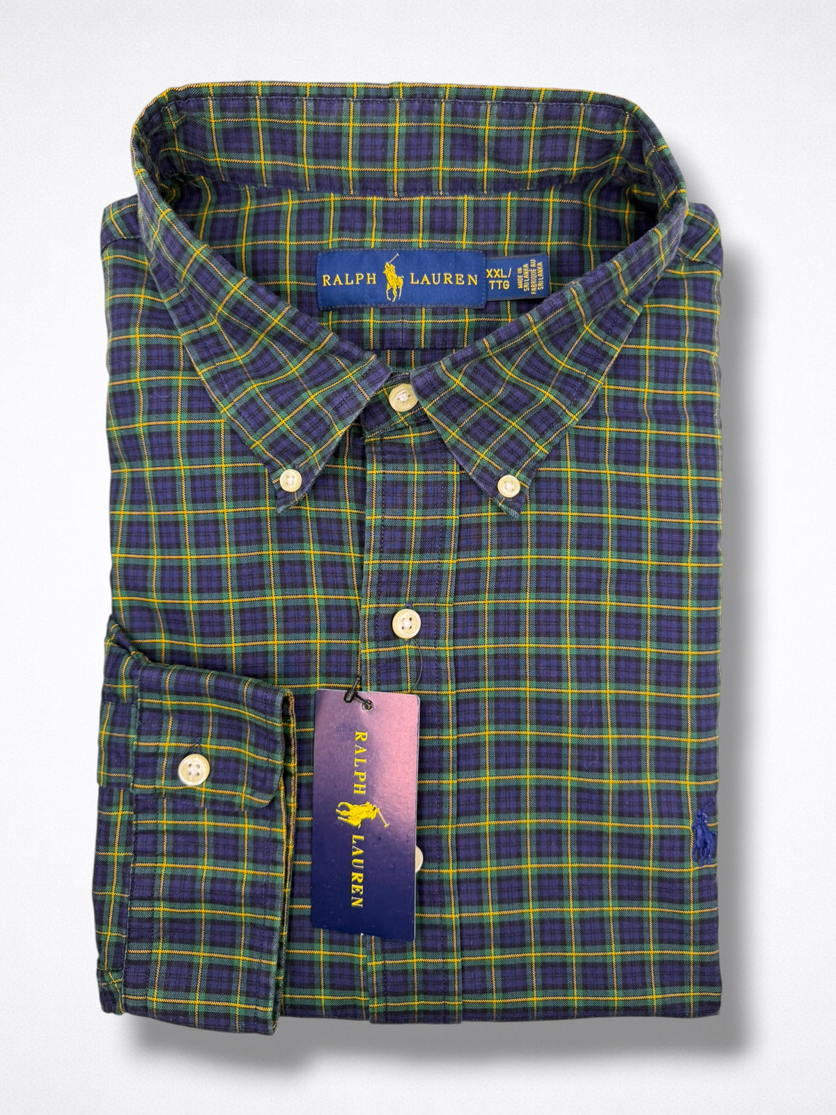 Camisa Polo Ralph Lauren Classic Fit Manga Larga Talla XXL