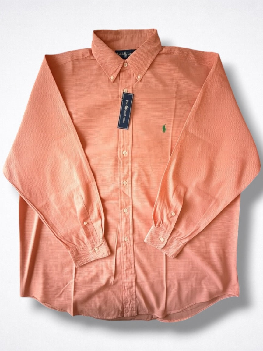 Camisa Polo Ralph Lauren Custom Fit Manga Larga Talla XXL