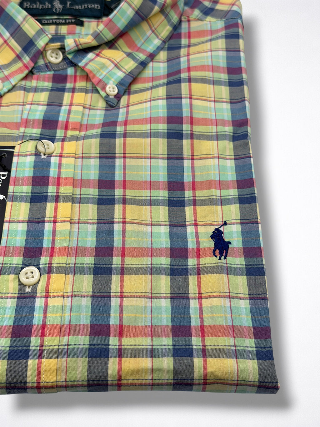 Camisa Polo Ralph Lauren Custom Fit manga corta talla L