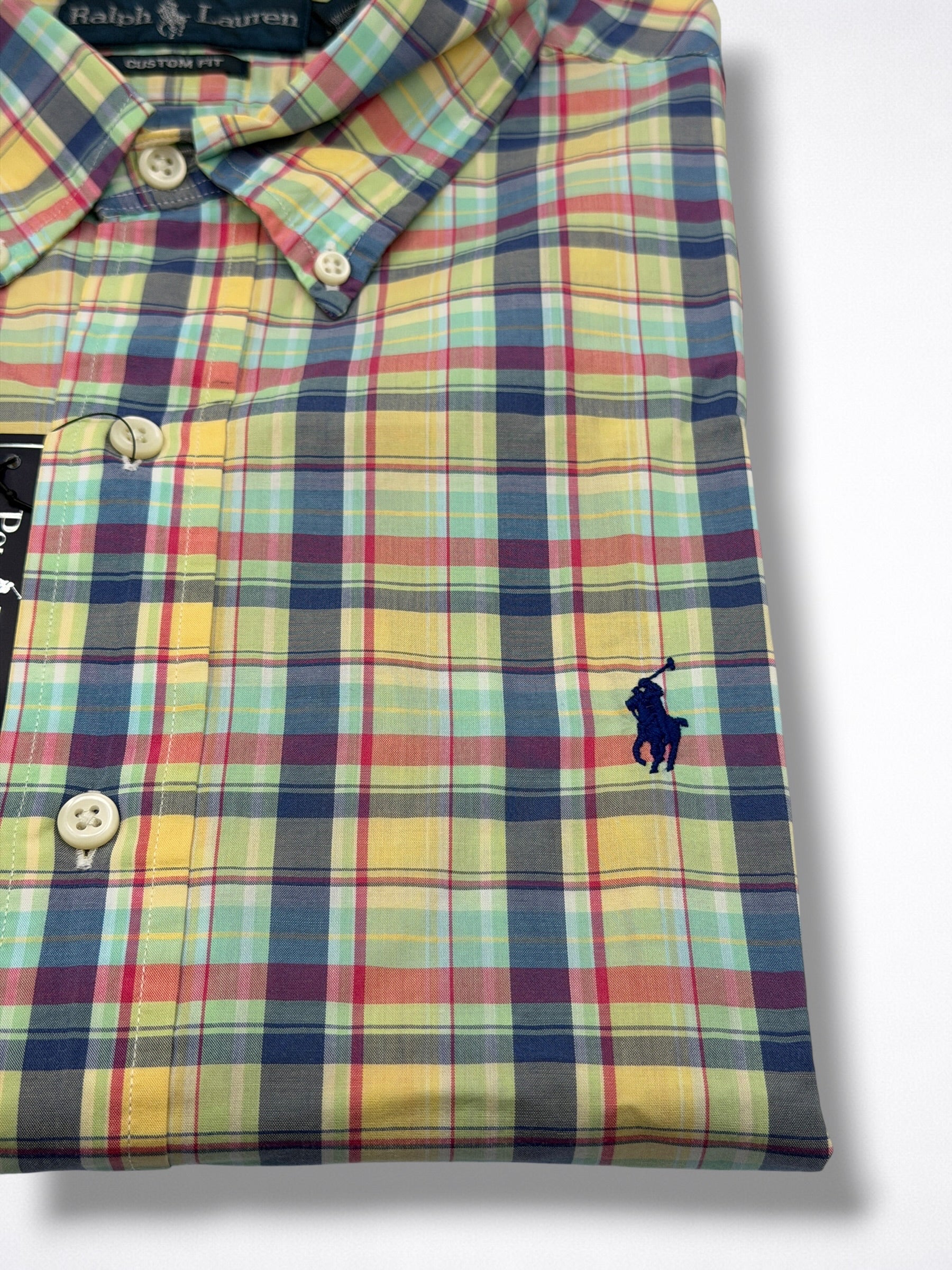 Camisa Polo Ralph Lauren Custom Fit manga corta talla L