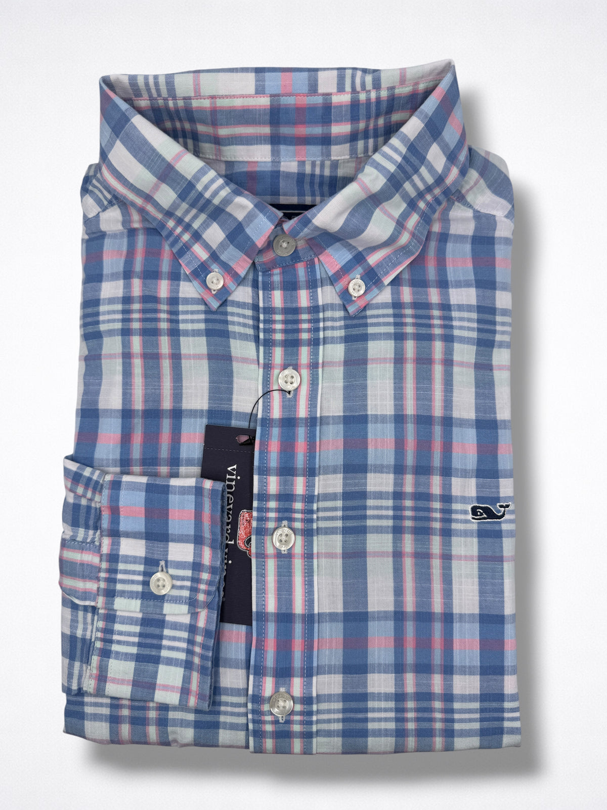Camisa Vineyard Vines Slim Fit manga larga talla M