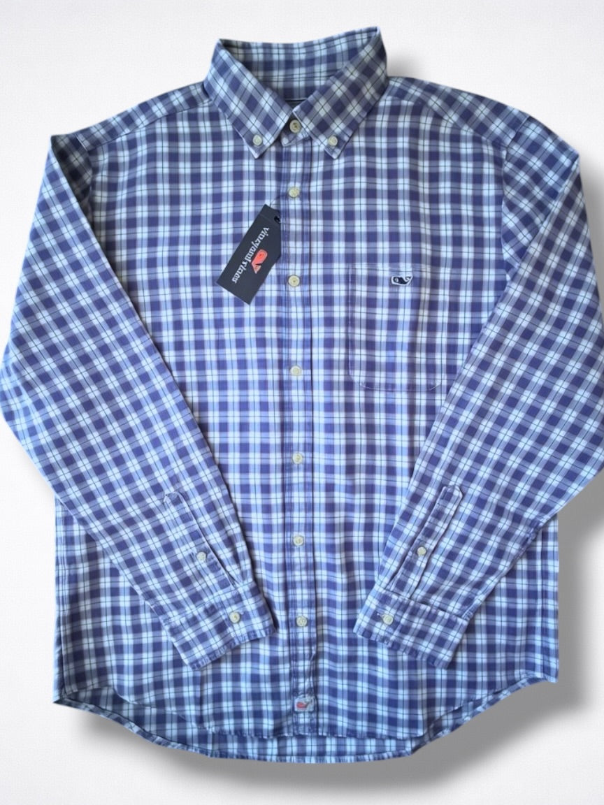 Camisa Vineyard Vines Classic Fit Manga Larga Talla L