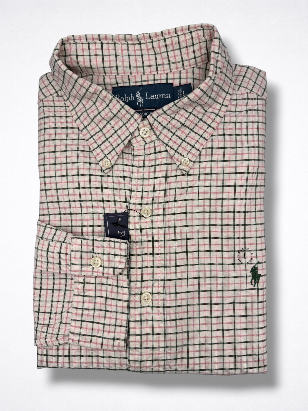 Camisa Polo Ralph Lauren Classic Fit manga larga talla L