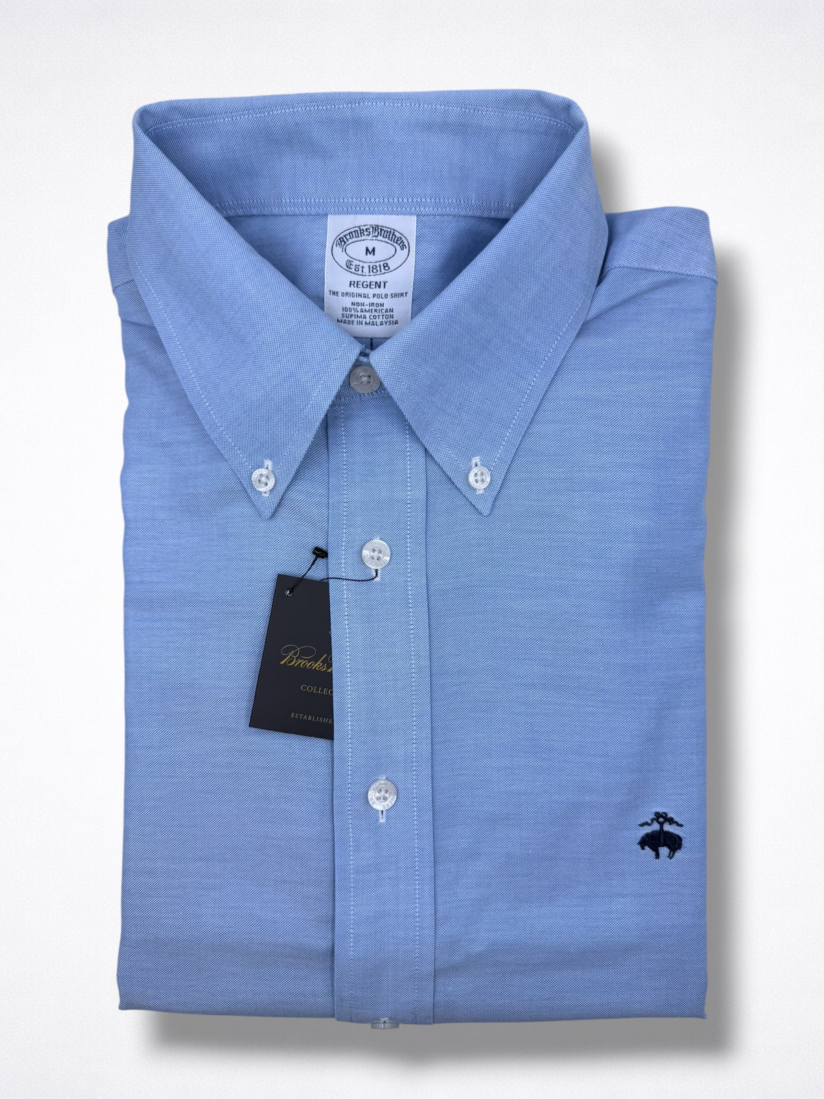 Camisa Brooks Brothers Classic Fit Manga Corta Talla M