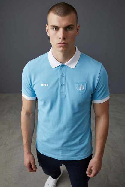 Playera Boss Argentina Regular Fit Tipo Polo Talla L