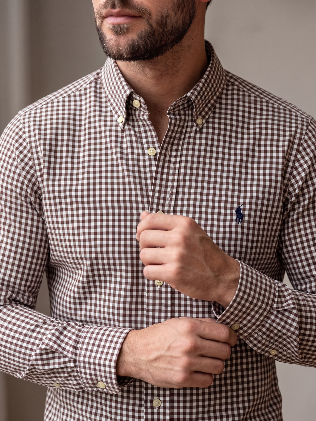 Camisa Polo Ralph Lauren Classic Fit Manga Larga Talla XXL
