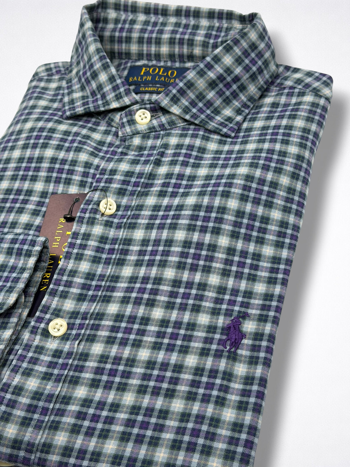 Camisa Polo Ralph Lauren Classic Fit Manga Larga Talla M