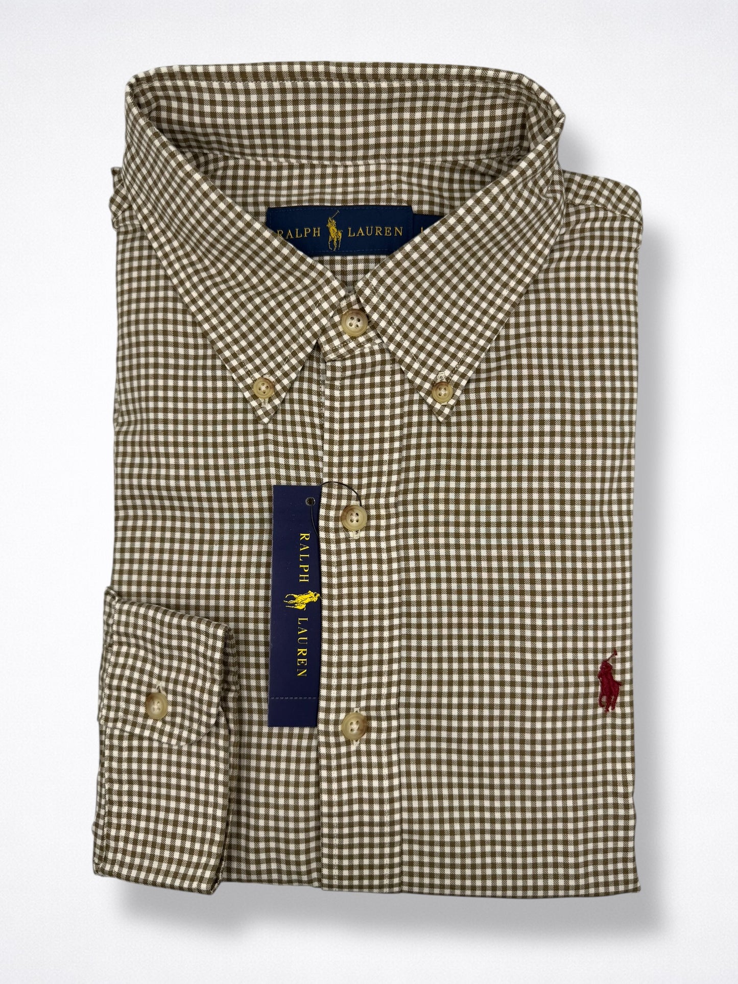 Camisa Polo Ralph Lauren Classic Fit Manga Larga Talla L