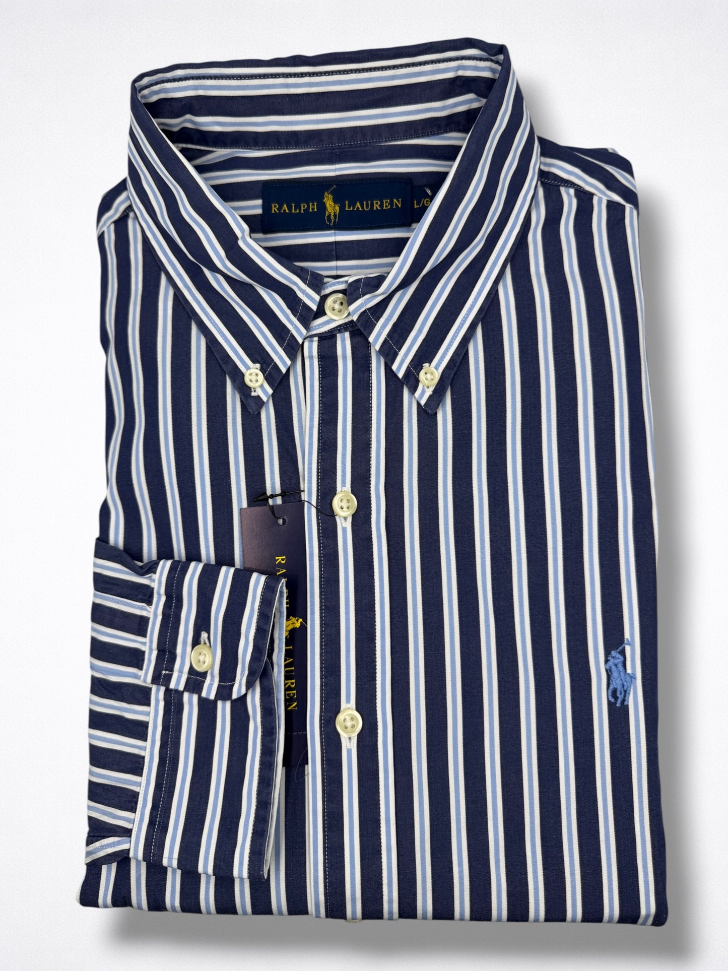 Camisa Polo Ralph Lauren Classic Fit Manga Larga Talla L