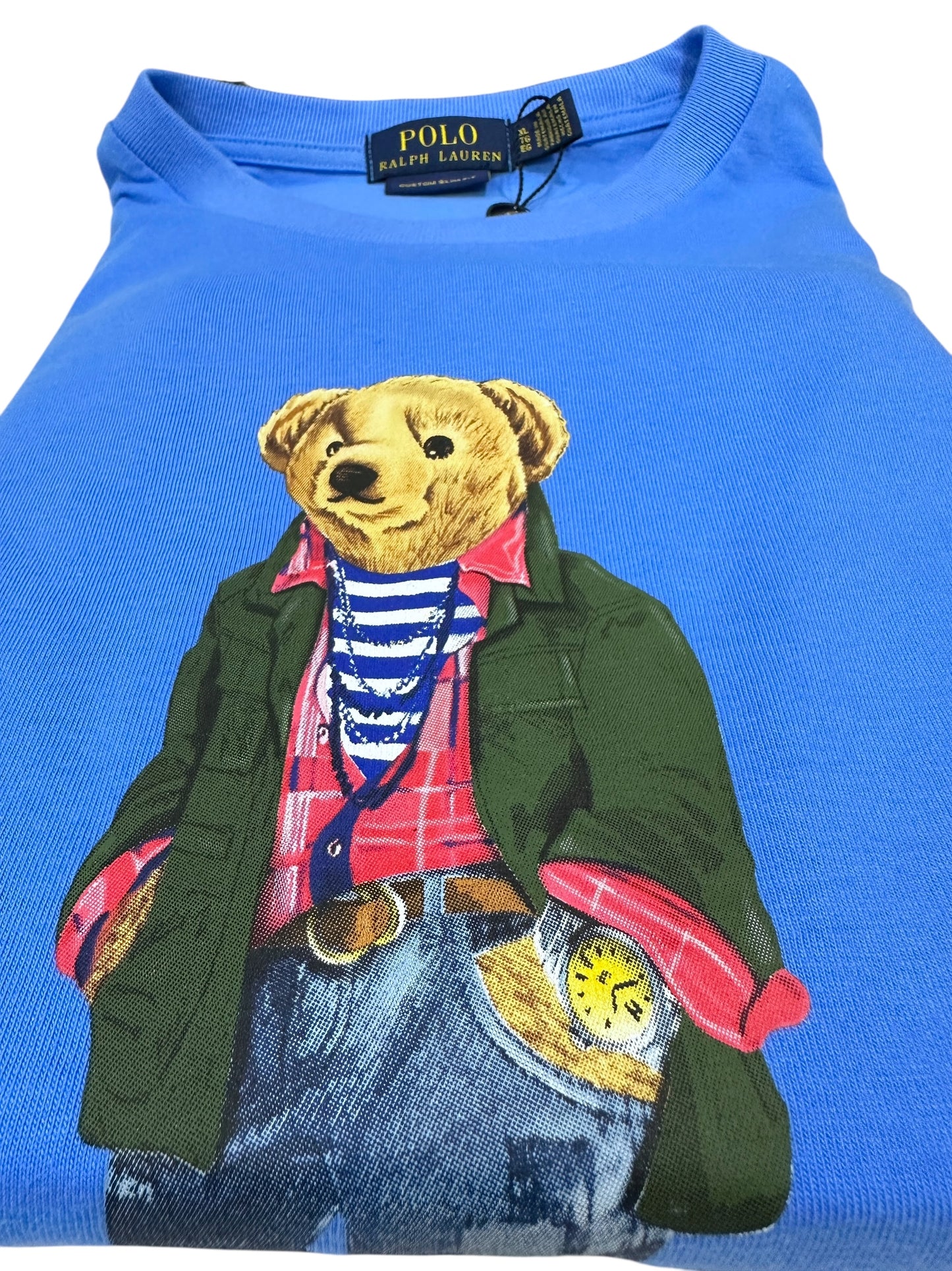 Playera Polo Ralph Lauren Bear Classic Fit Cuello Redondo Talla XL