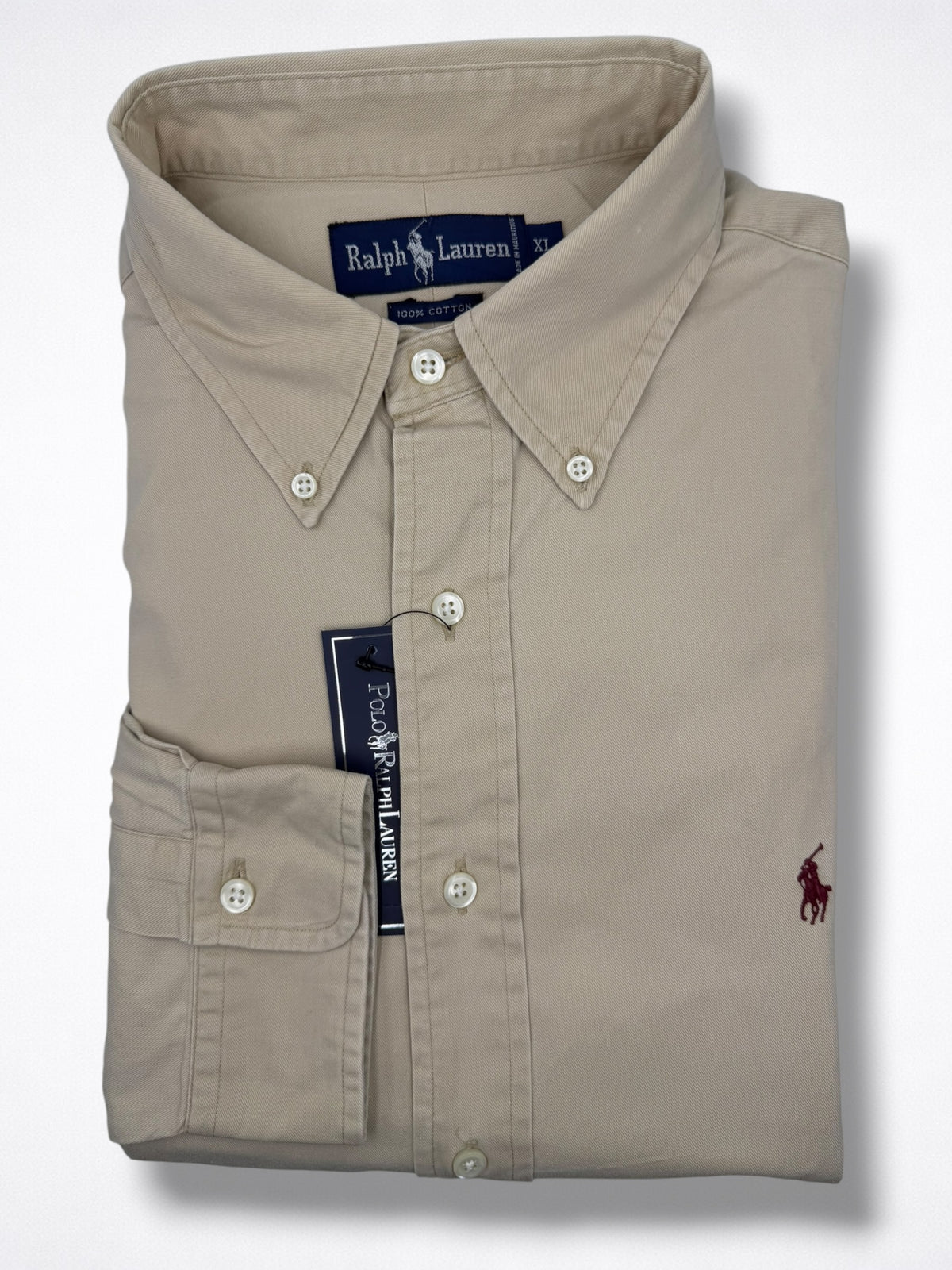 Camisa Polo Ralph Lauren Classic Fit Manga Larga Talla XL