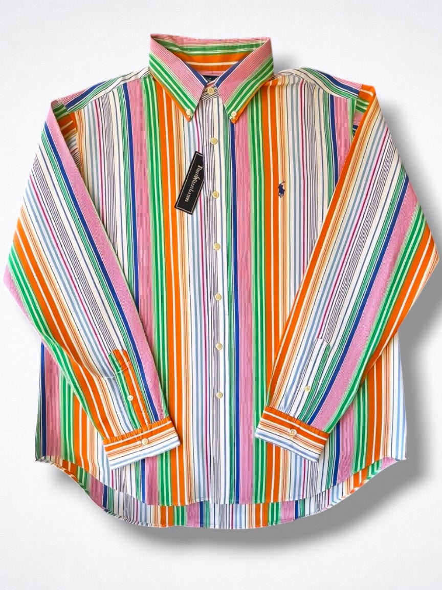 Camisa Polo Ralph Lauren Classic Fit Manga Larga Talla XL