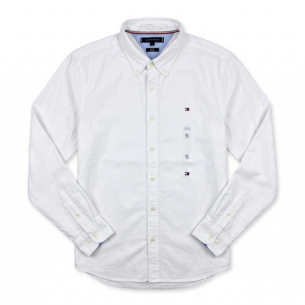 Camisa Tommy Hilfiger Classic Fit manga larga talla L