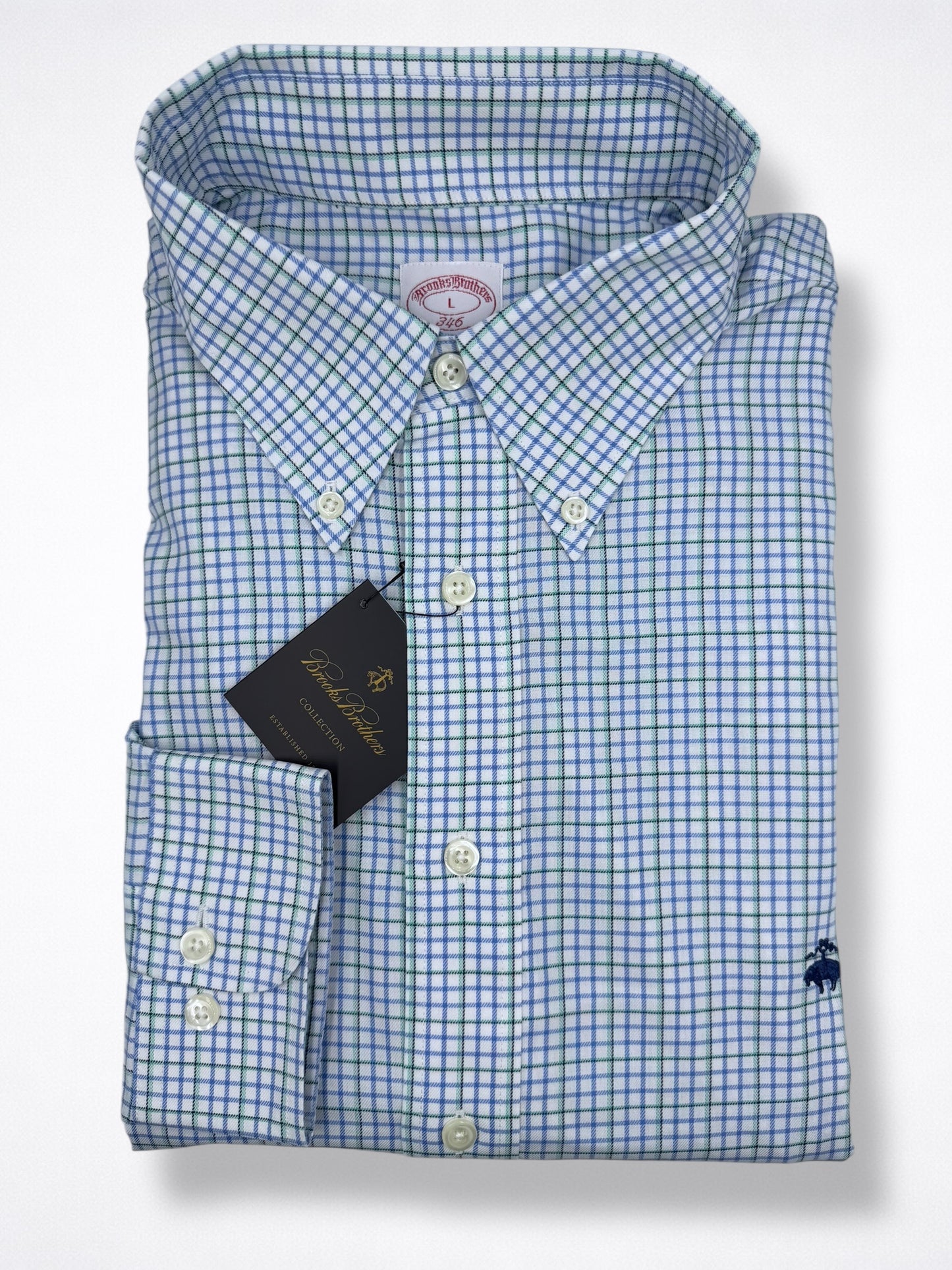 Camisa Brooks Brothers Classic Fit Manga Larga Talla XL