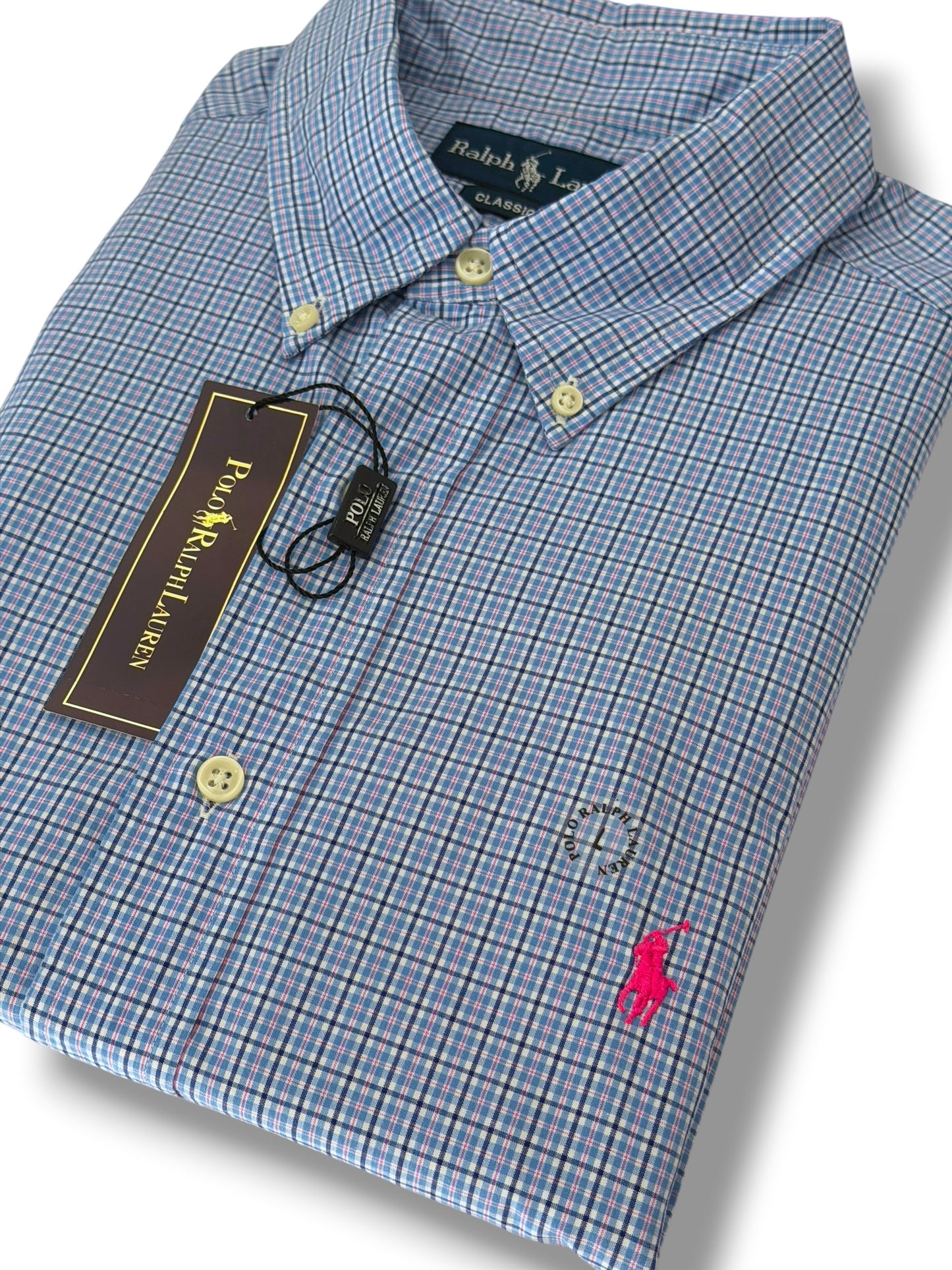 Camisa Polo Ralph Lauren Classic Fit Manga Corta Talla L