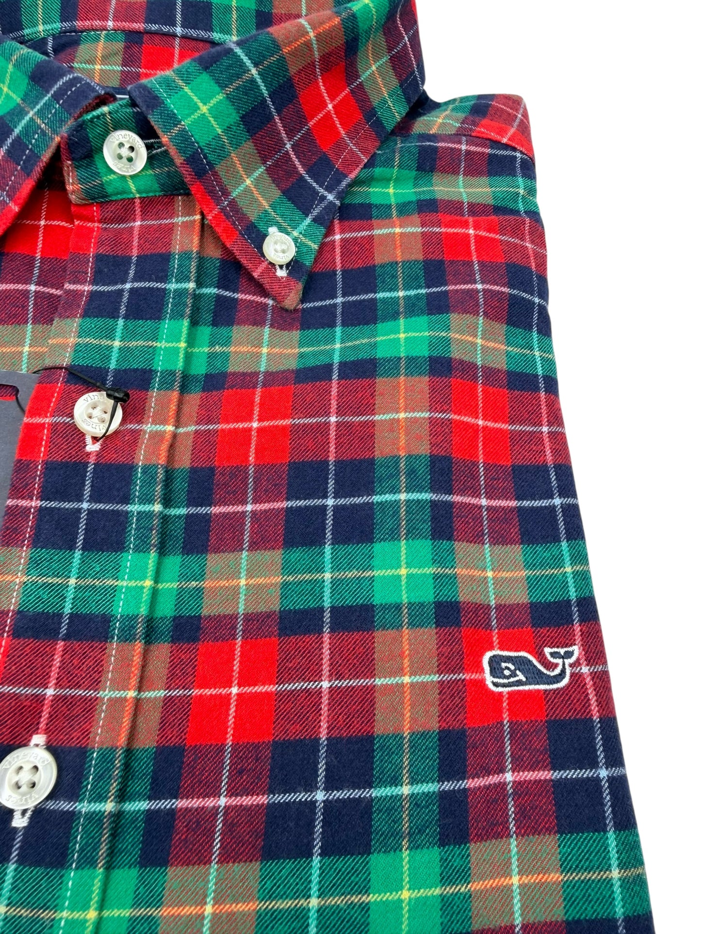 Camisa Vineyard Vines Classic Fit manga Larga Talla M