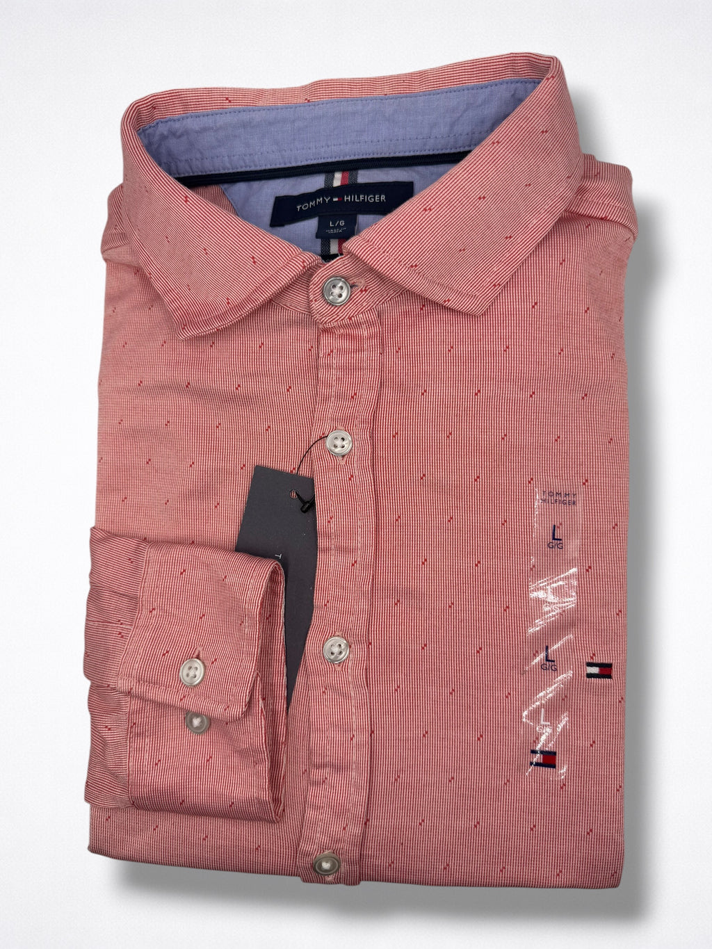 Camisa Tommy Hilfiger Slim Fit Manga Larga Talla L