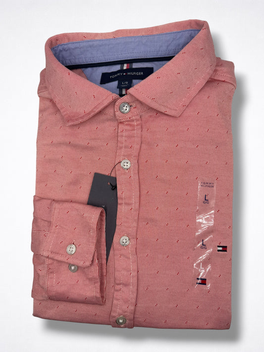 Camisa Tommy Hilfiger Slim Fit Manga Larga Talla L