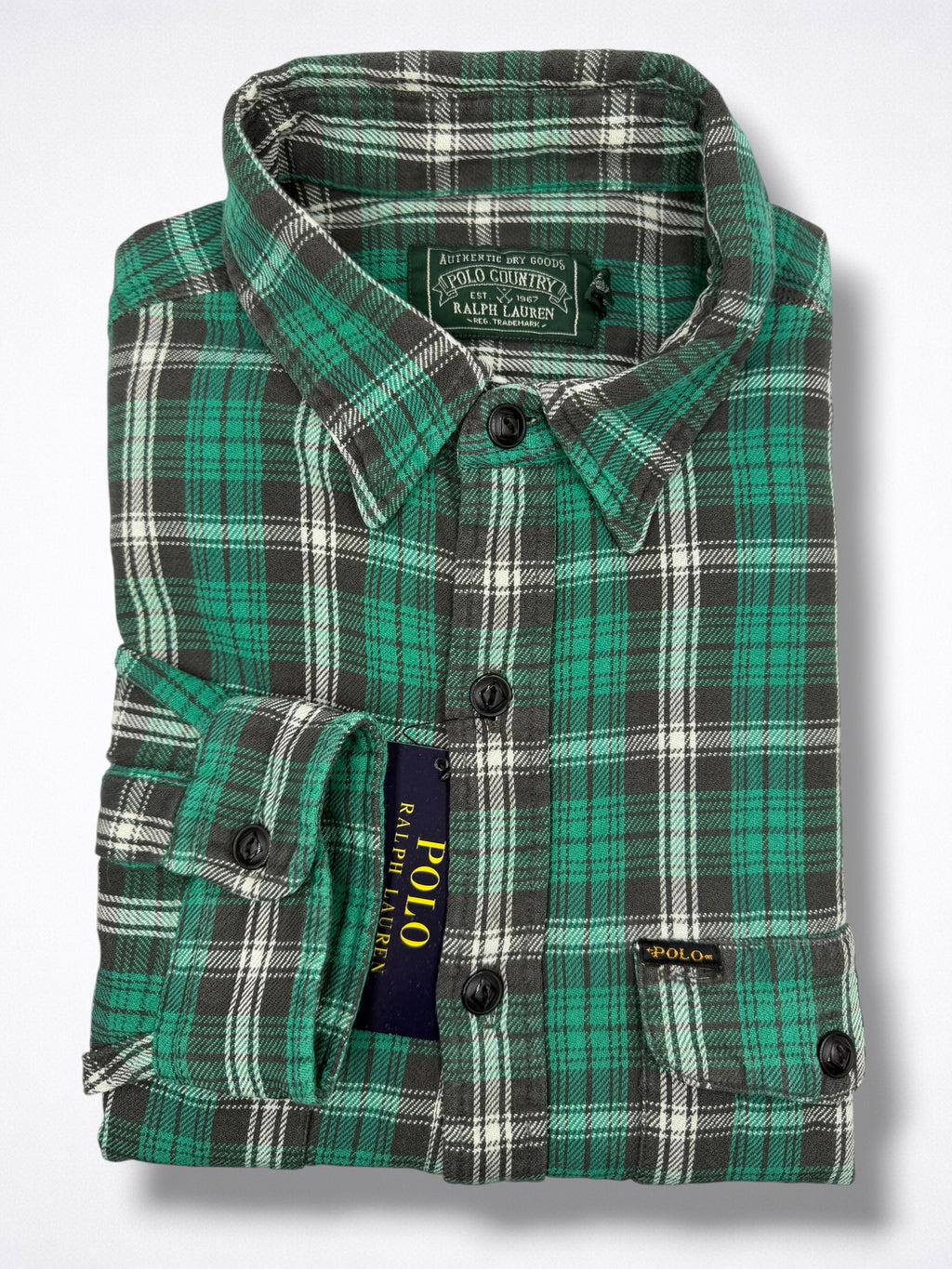 Camisa Polo Ralph Lauren Classic Fit Manga Larga Talla L