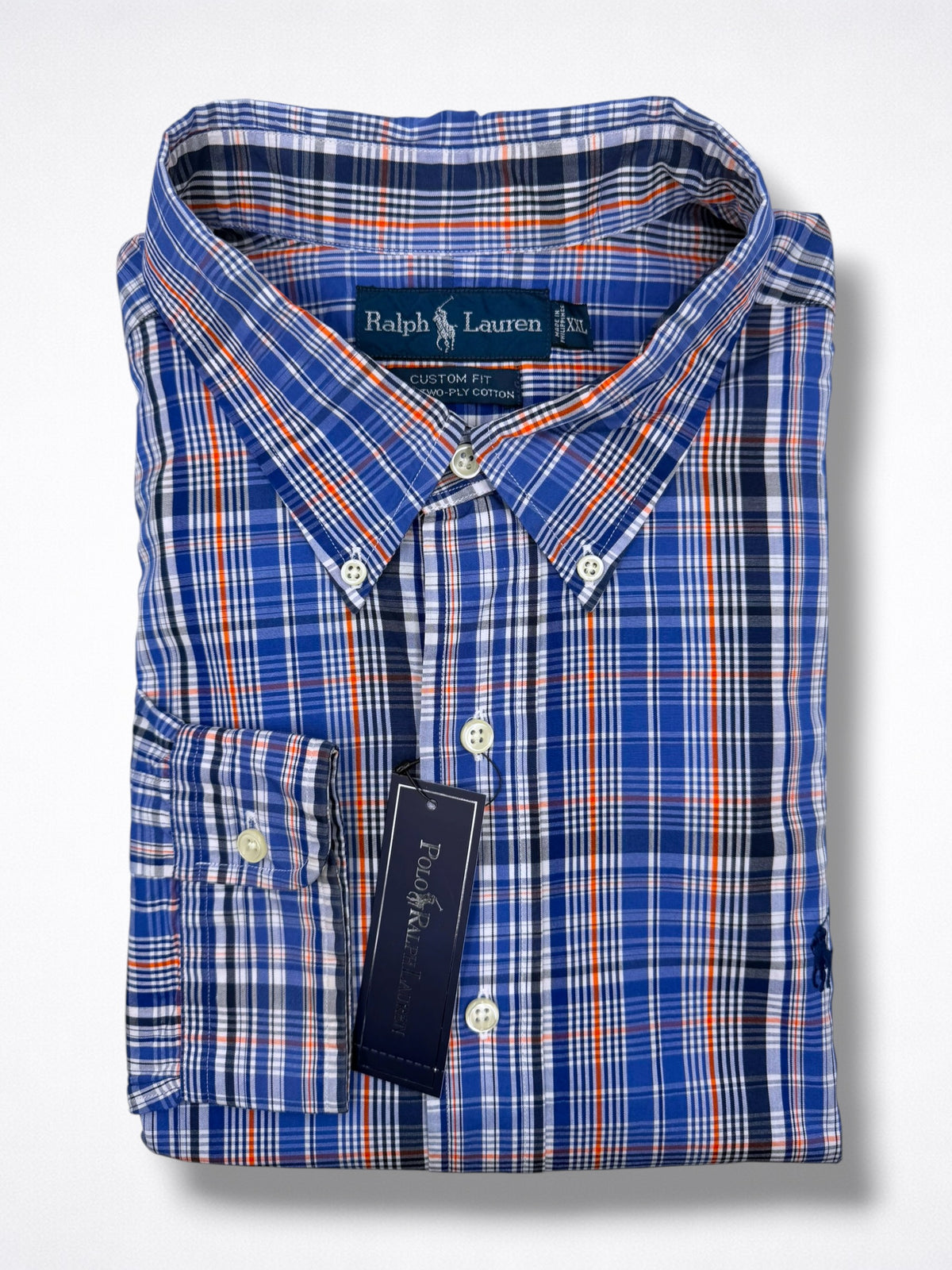 Camisa Polo Ralph Lauren Custom Fit Manga Larga Talla XXL