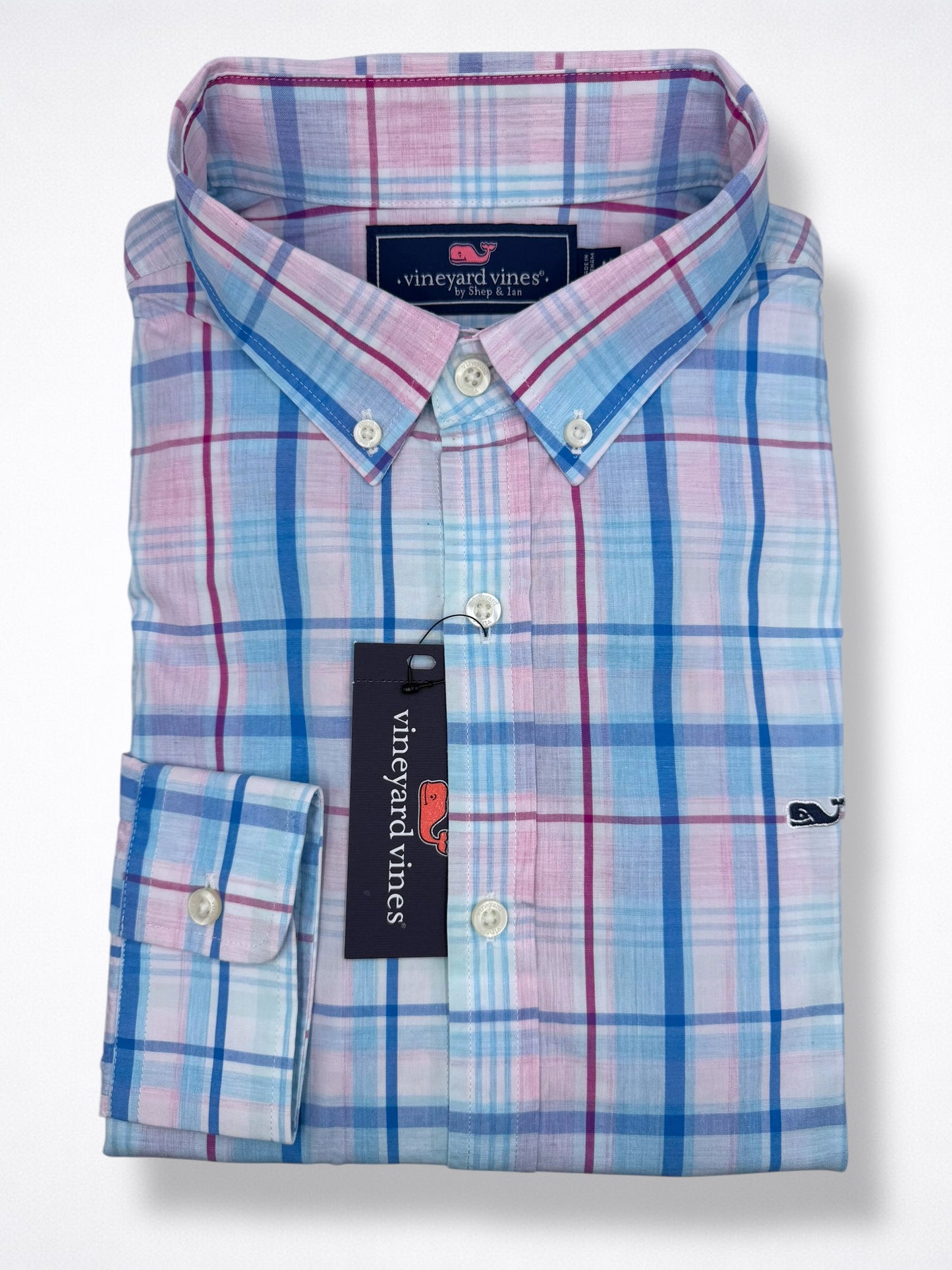 Camisa Vineyard Vines Slim Fit Manga Larga Talla M