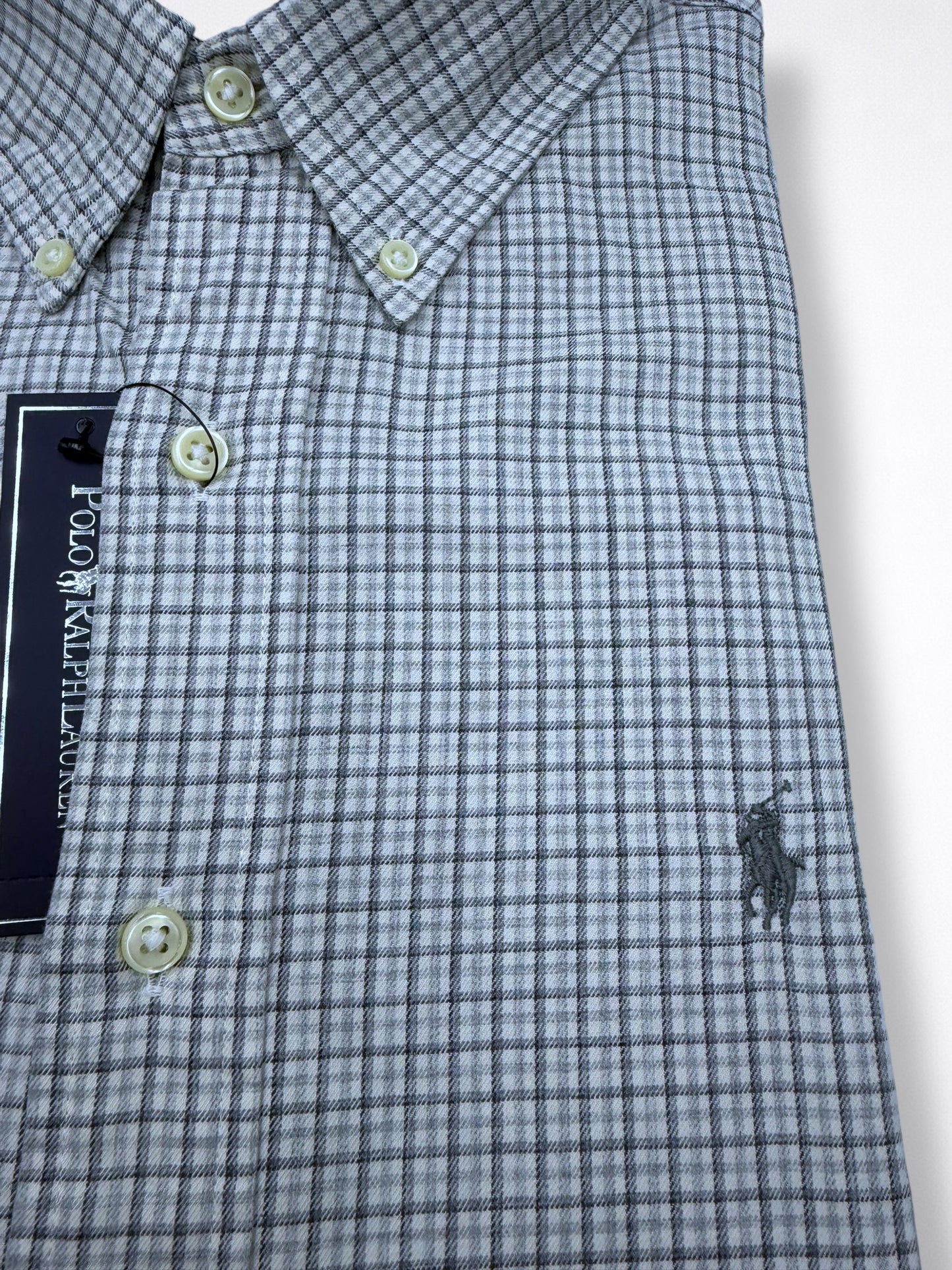 Camisa Polo Ralph Lauren Custom Fit Manga Larga Talla L