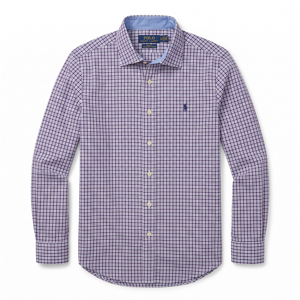 Camisa Polo Ralph Lauren Slim Fit manga larga talla M