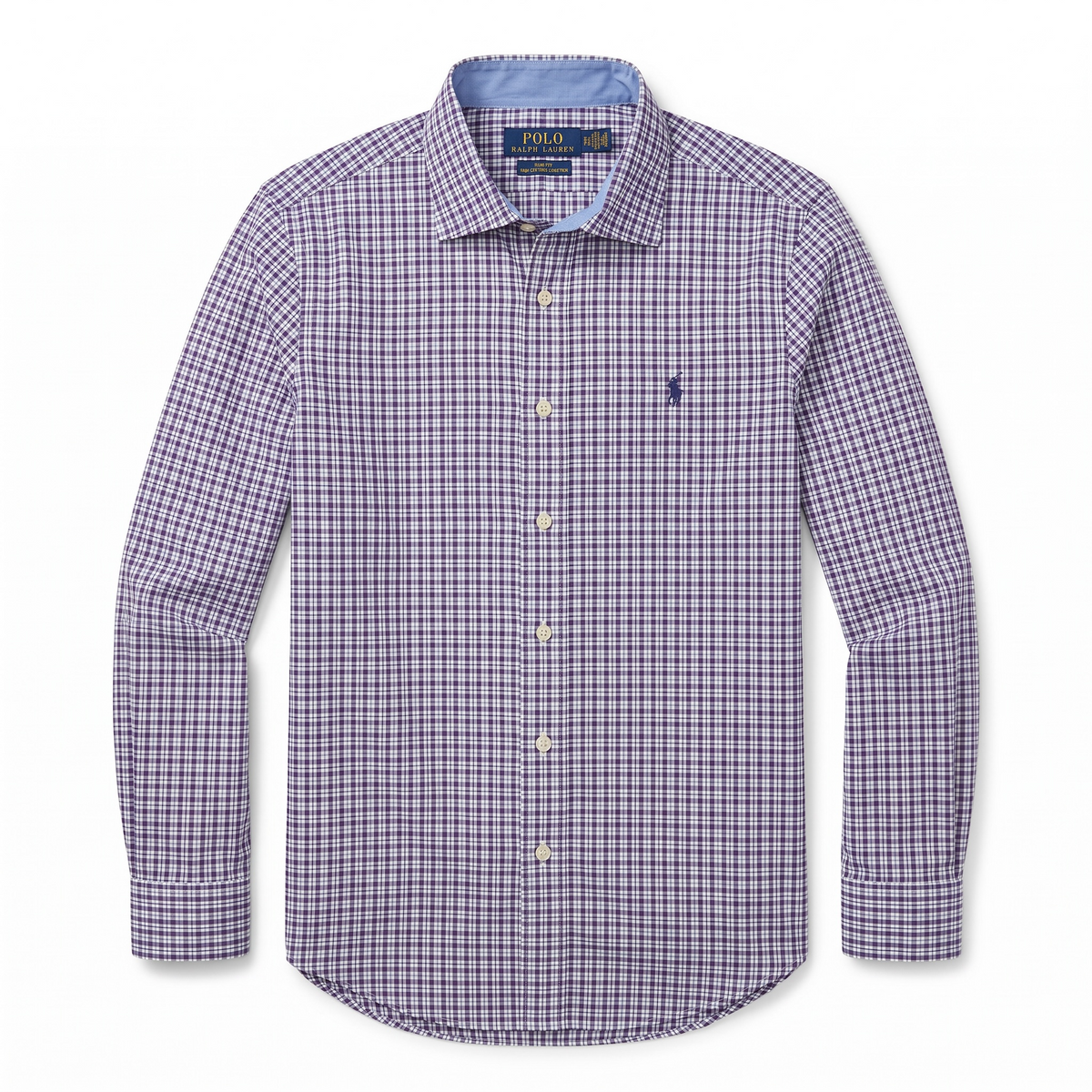 Camisa Polo Ralph Lauren Slim Fit manga larga talla M