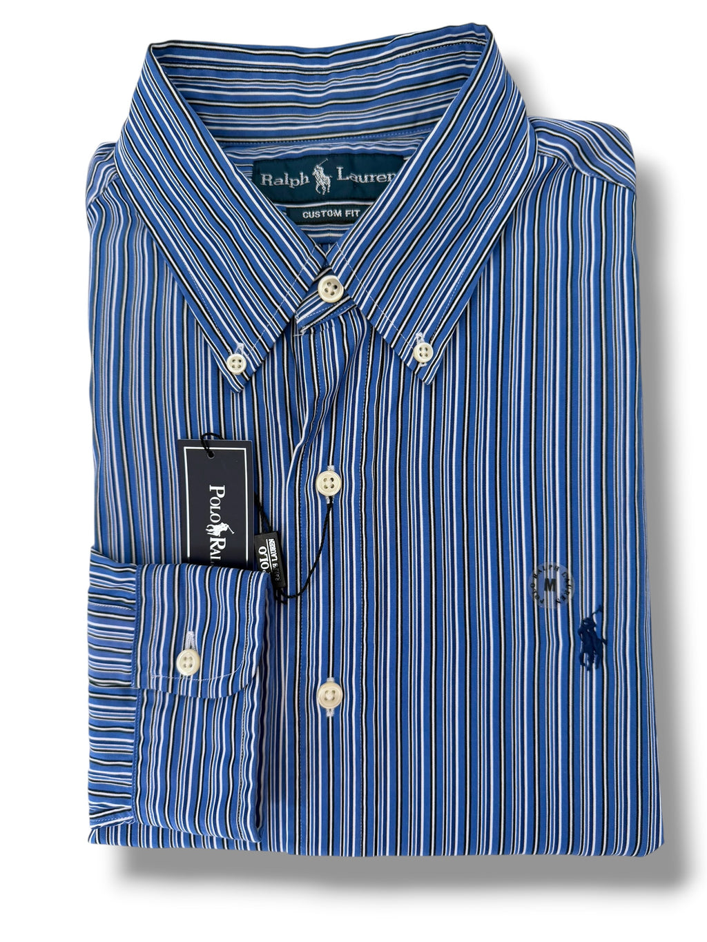 Camisa Polo Ralph Lauren Custom Fit Manga Larga Talla M