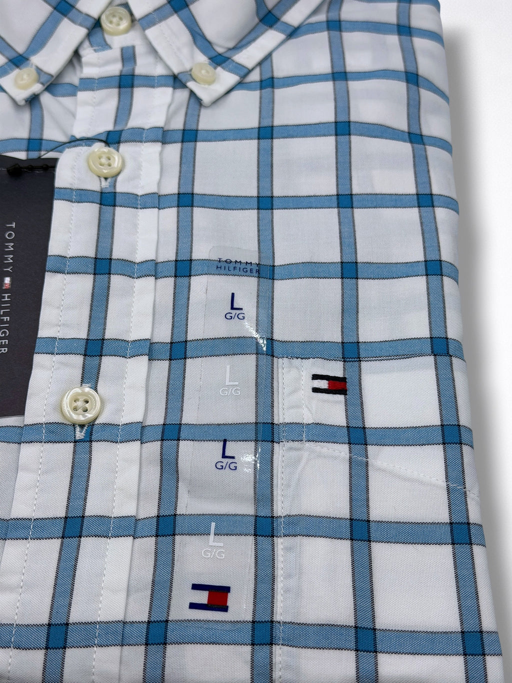 Camisa Tommy Hilfiger Classic Fit Manga Larga Talla L