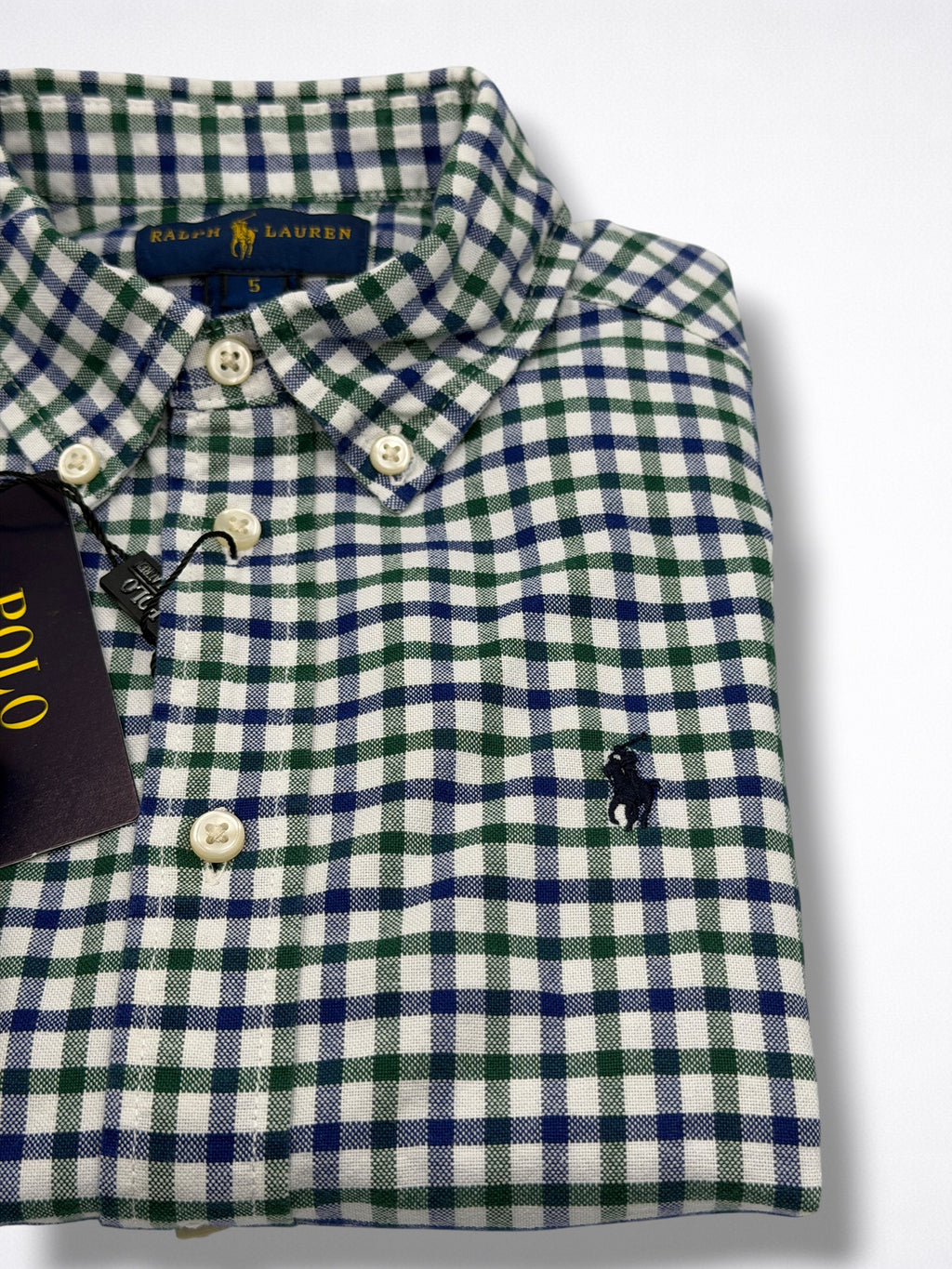 Camisa Polo Ralph Lauren Classic Fit manga larga talla 5 niño